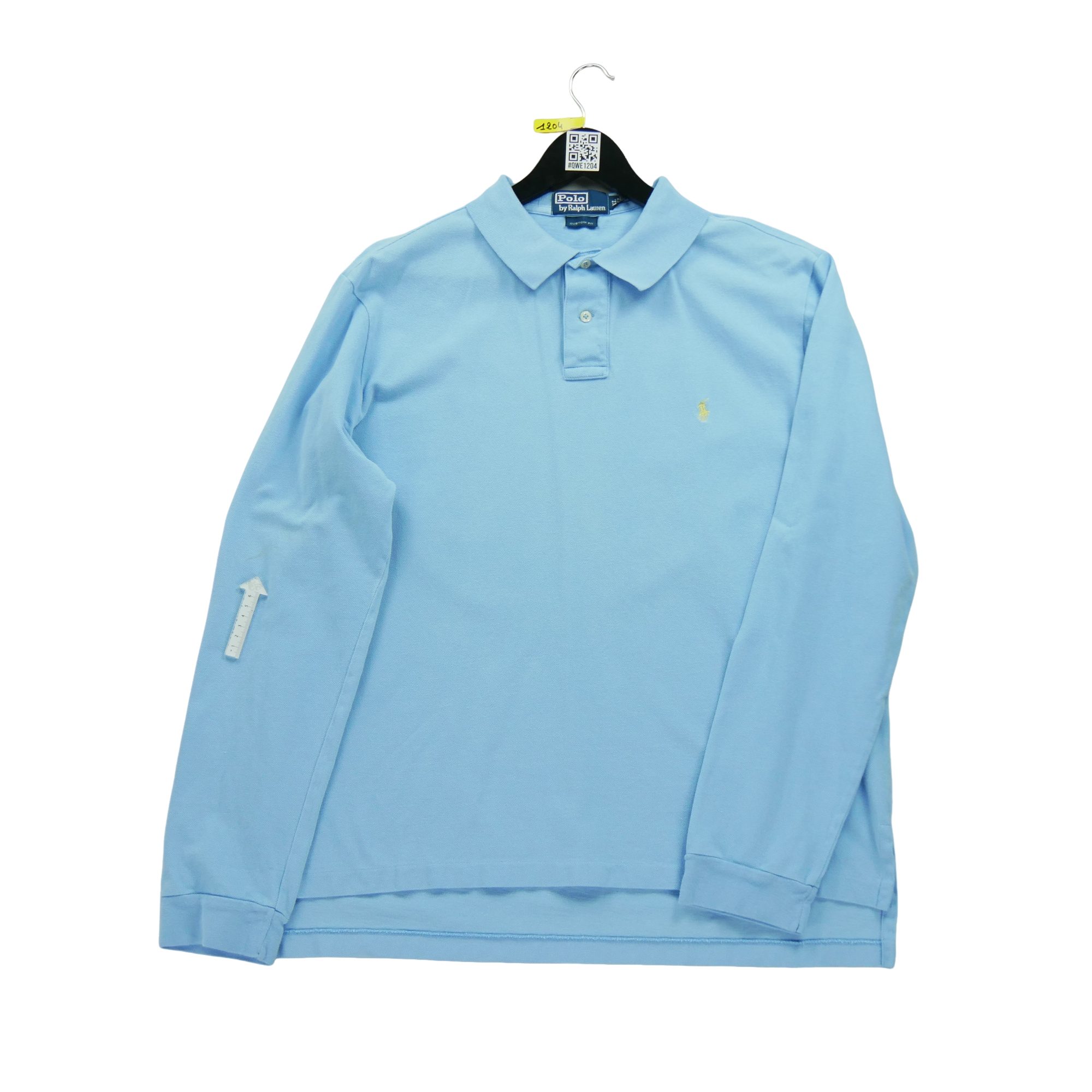 Polo manches longues Homme  Bleu clair 4