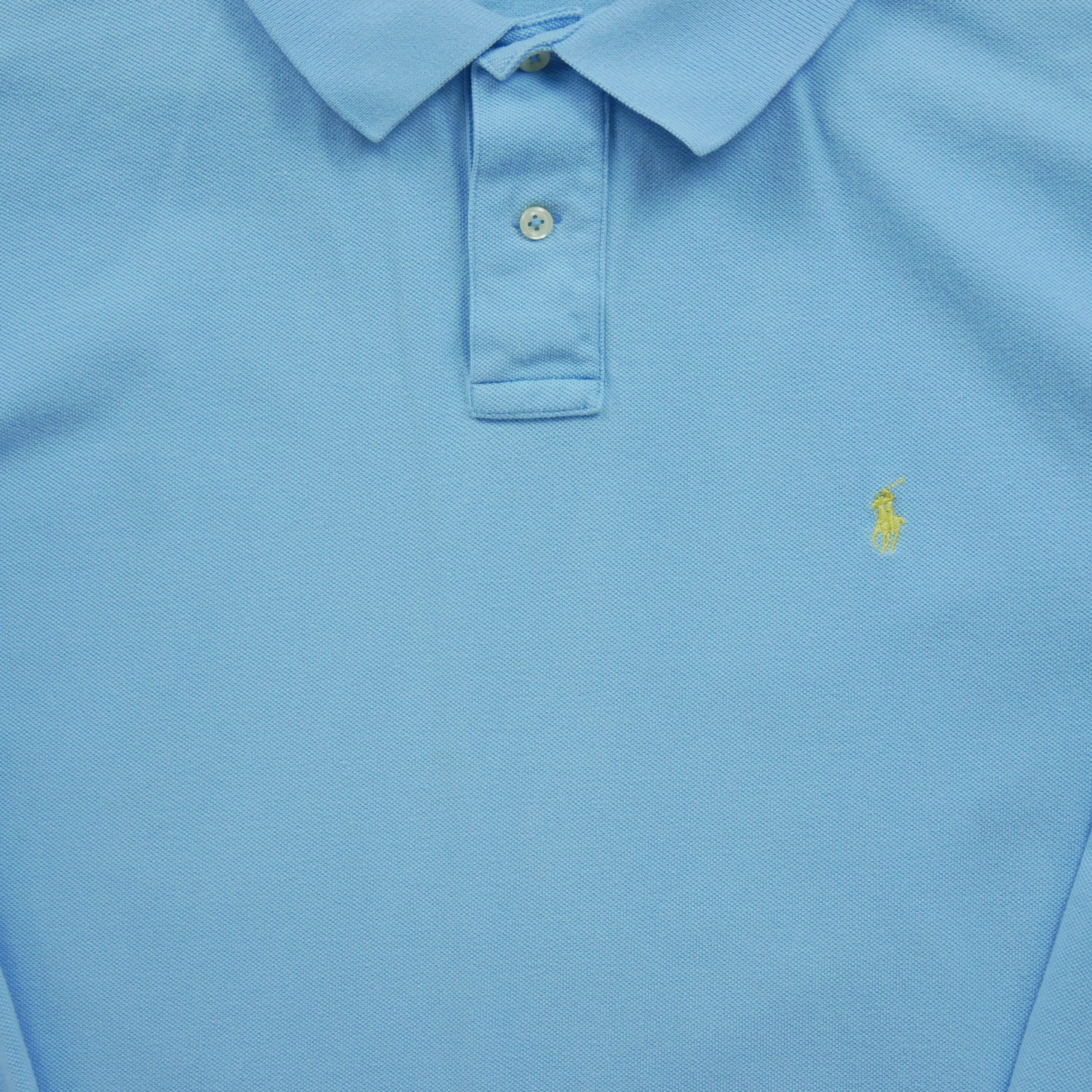 Polo manches longues Homme  Bleu clair 6