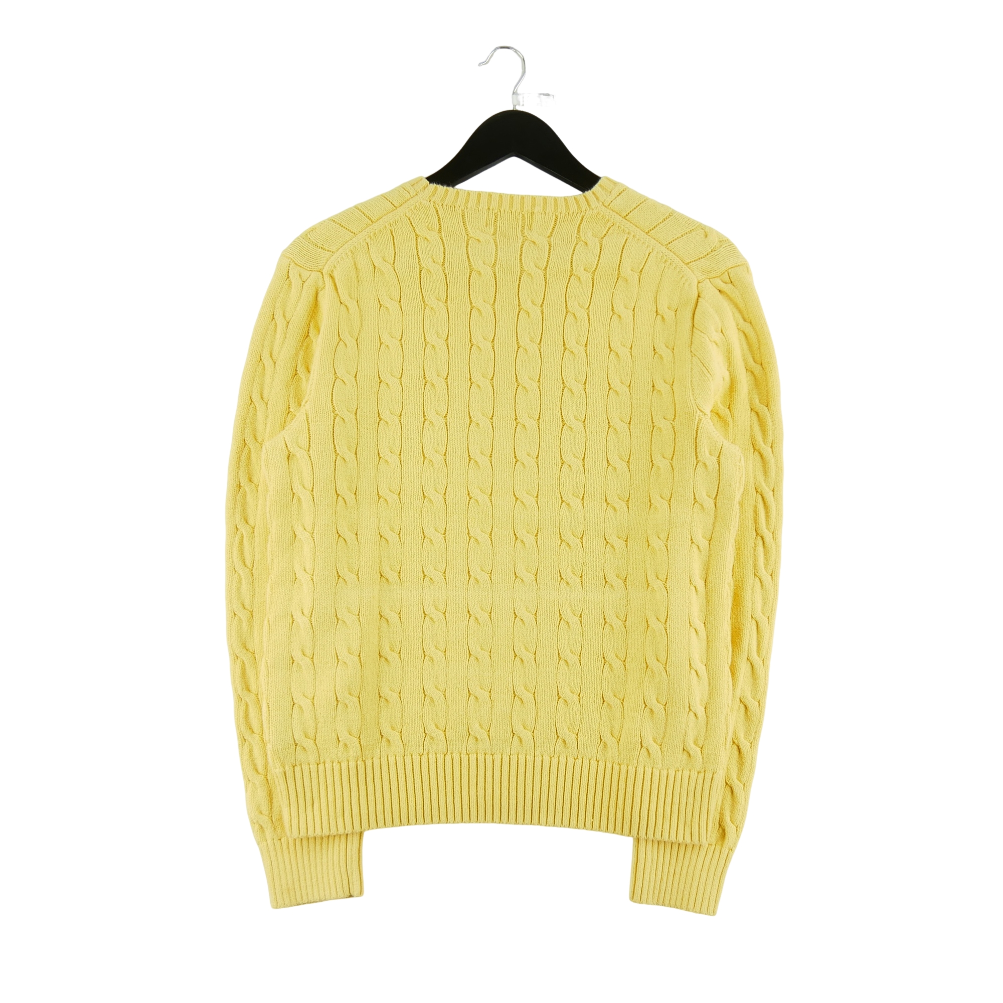 Pull Femme  Cable Knit Jaune 2