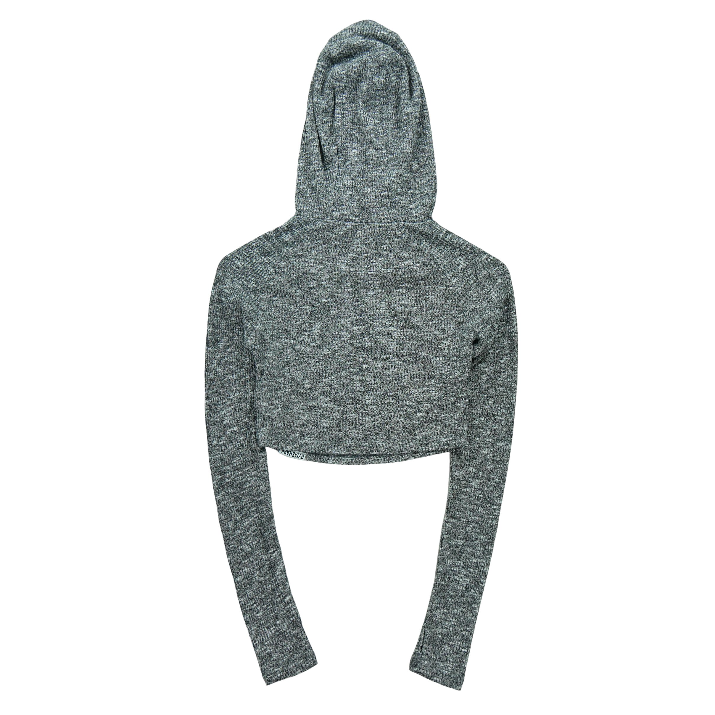 T-shirt Femme  Cropped Hoodie Gris 2