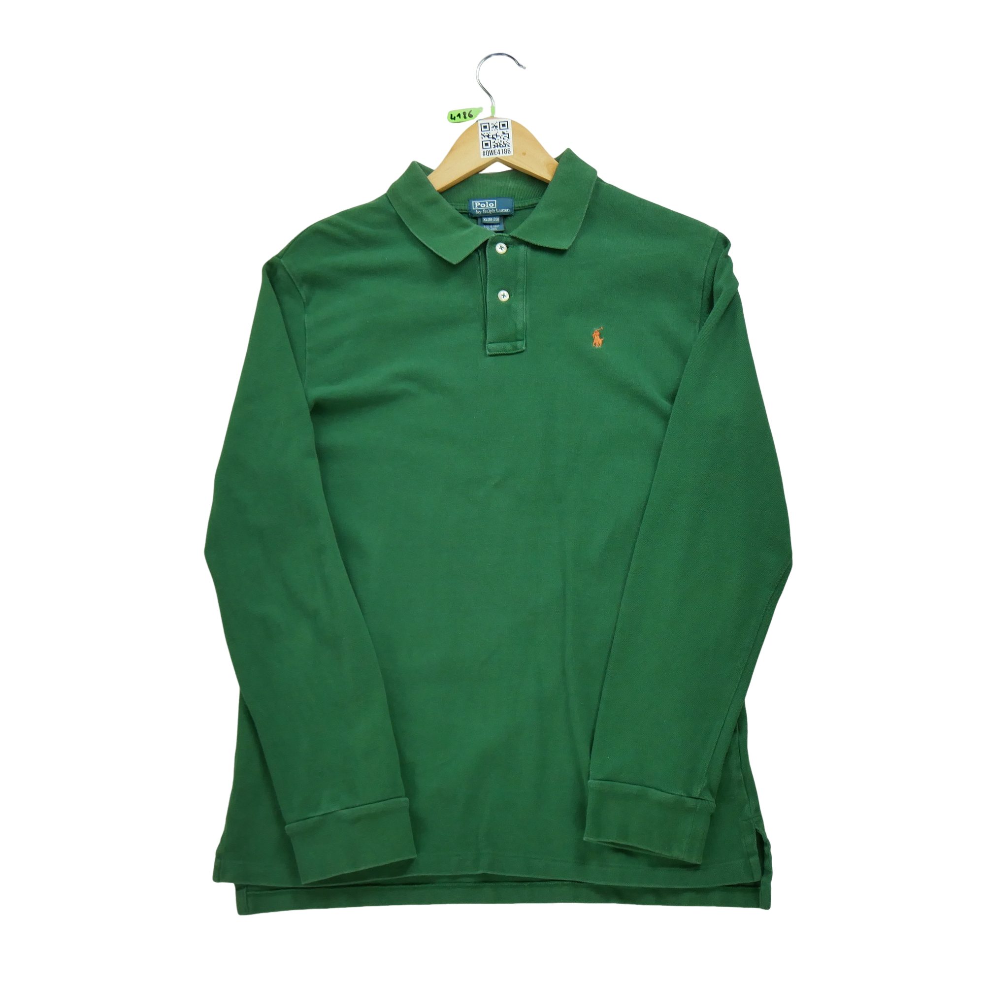 Polo manches longues Homme  Vert 2