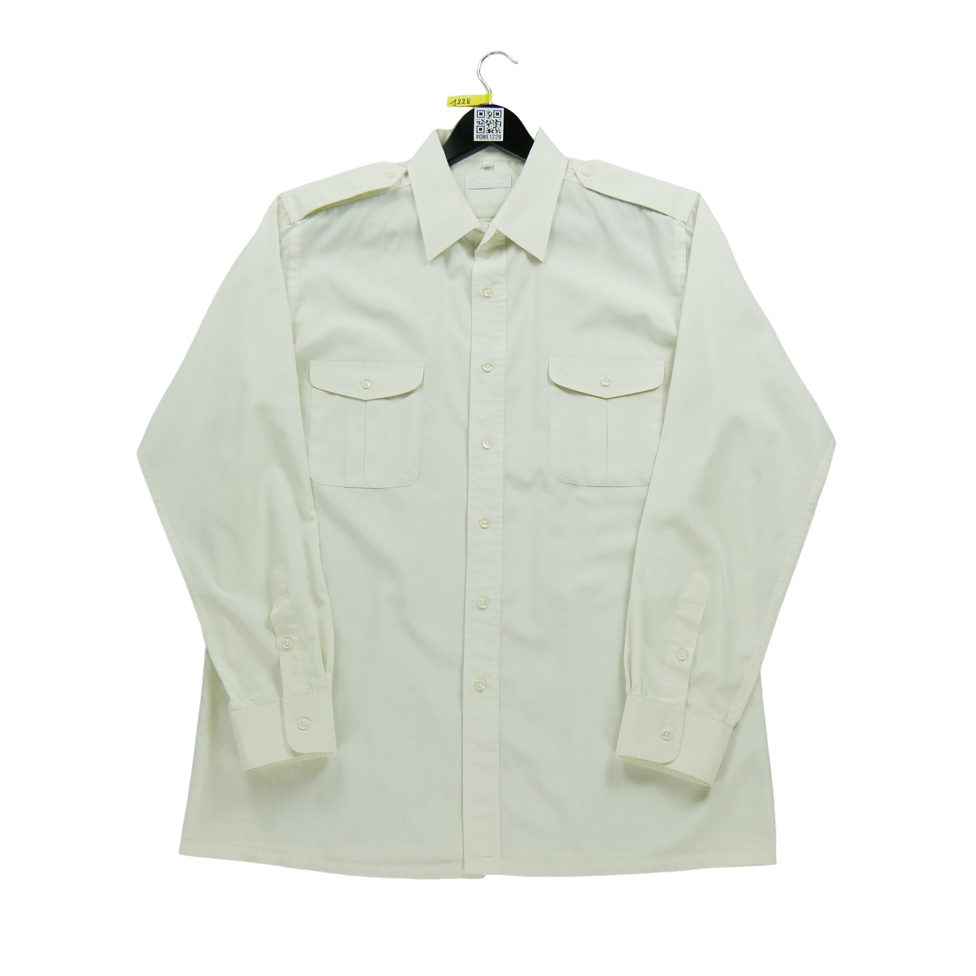 Chemise classique Homme uni Beige 2