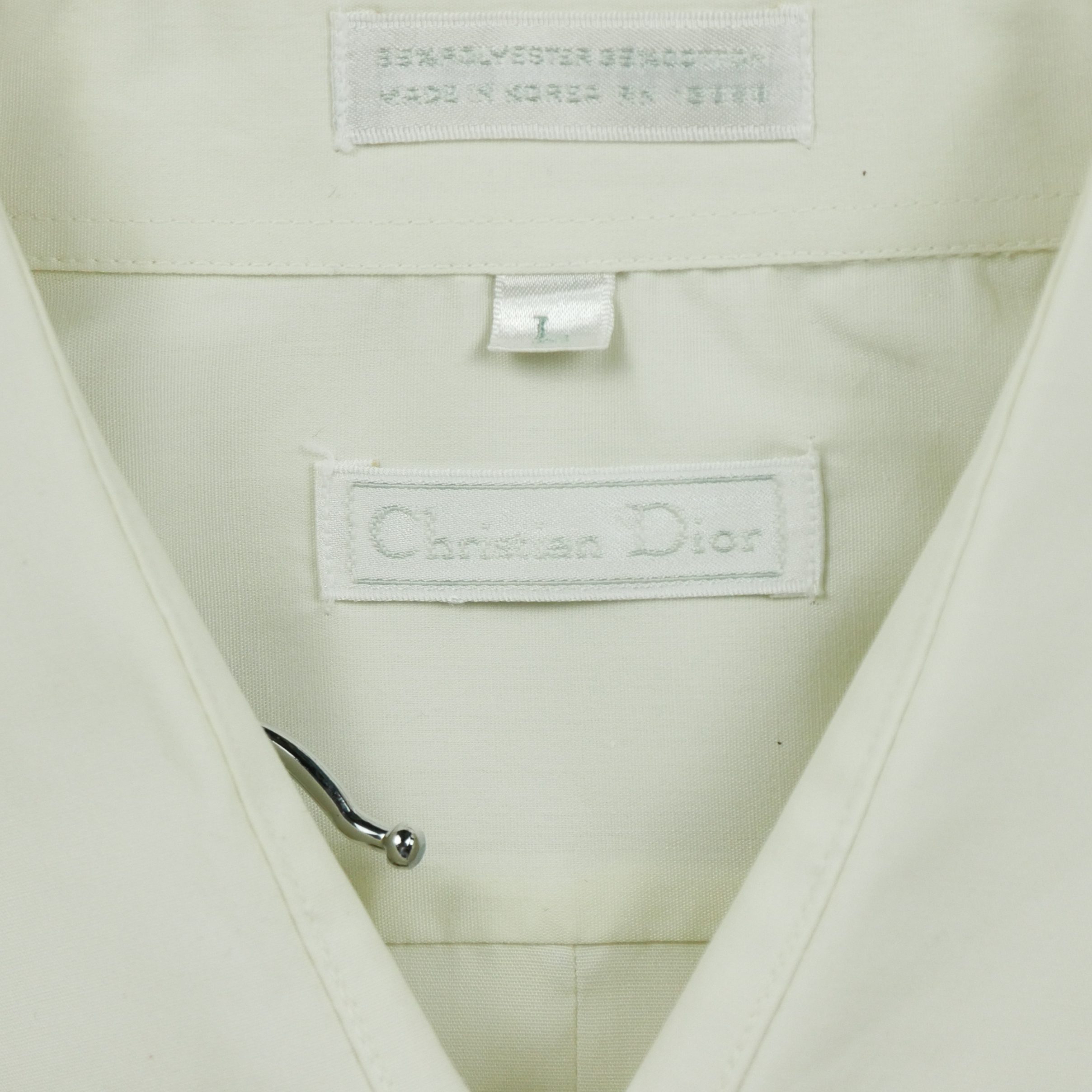 Chemise classique Homme uni Beige 7
