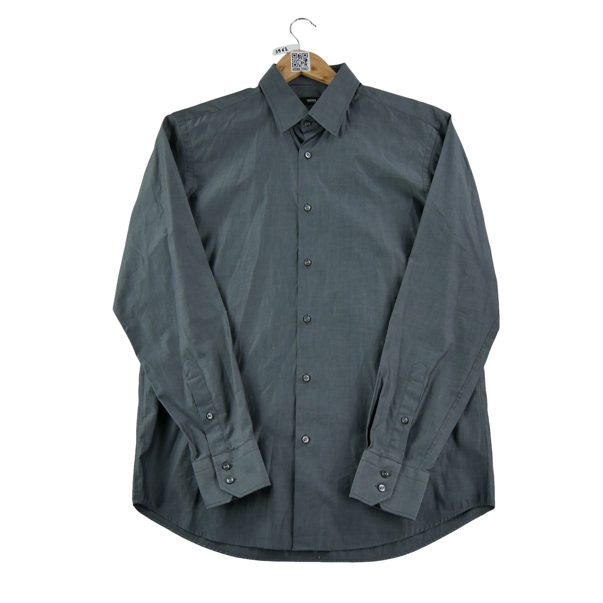 Chemise classiques Homme uni Gris 2