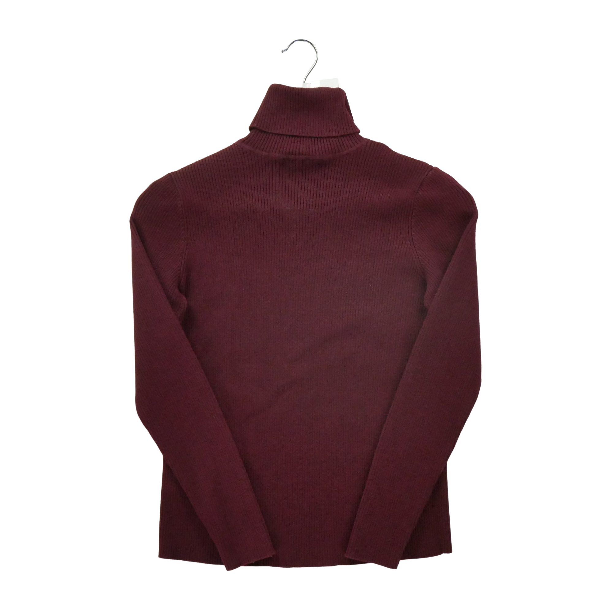 Pull Femme  col roulé Bordeaux 2