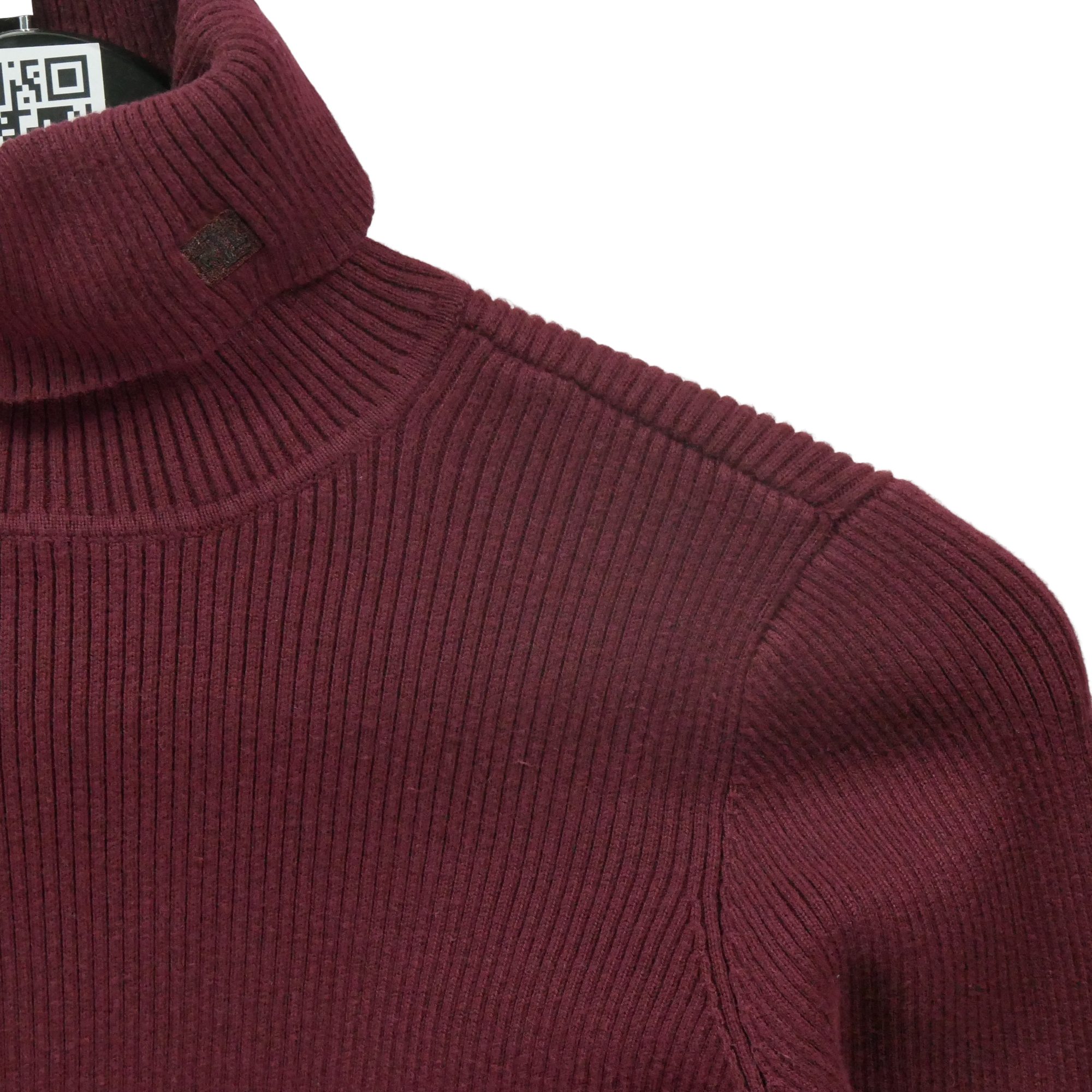 Pull Femme  col roulé Bordeaux 3