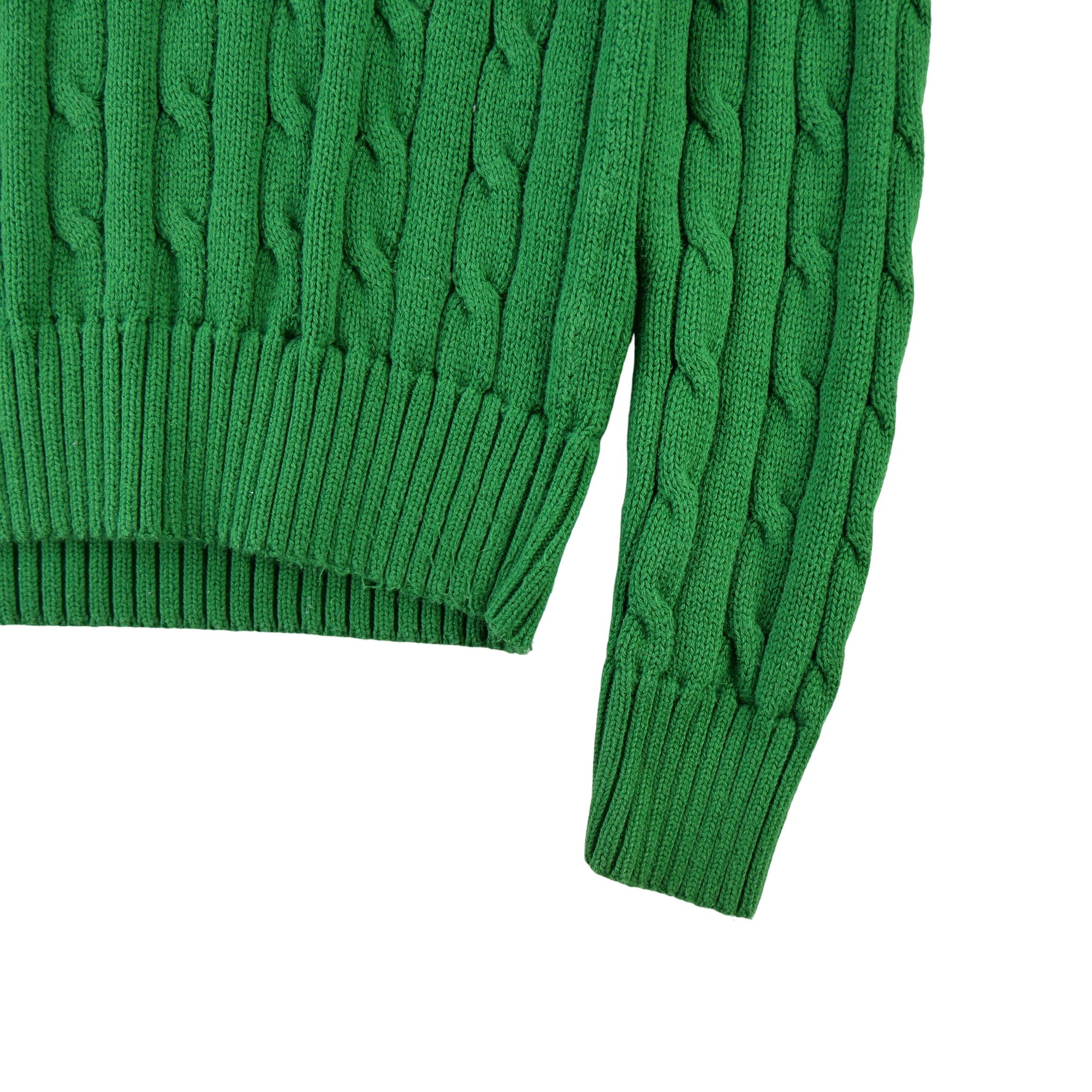 Pull Femme  en maille torsadée Vert 4