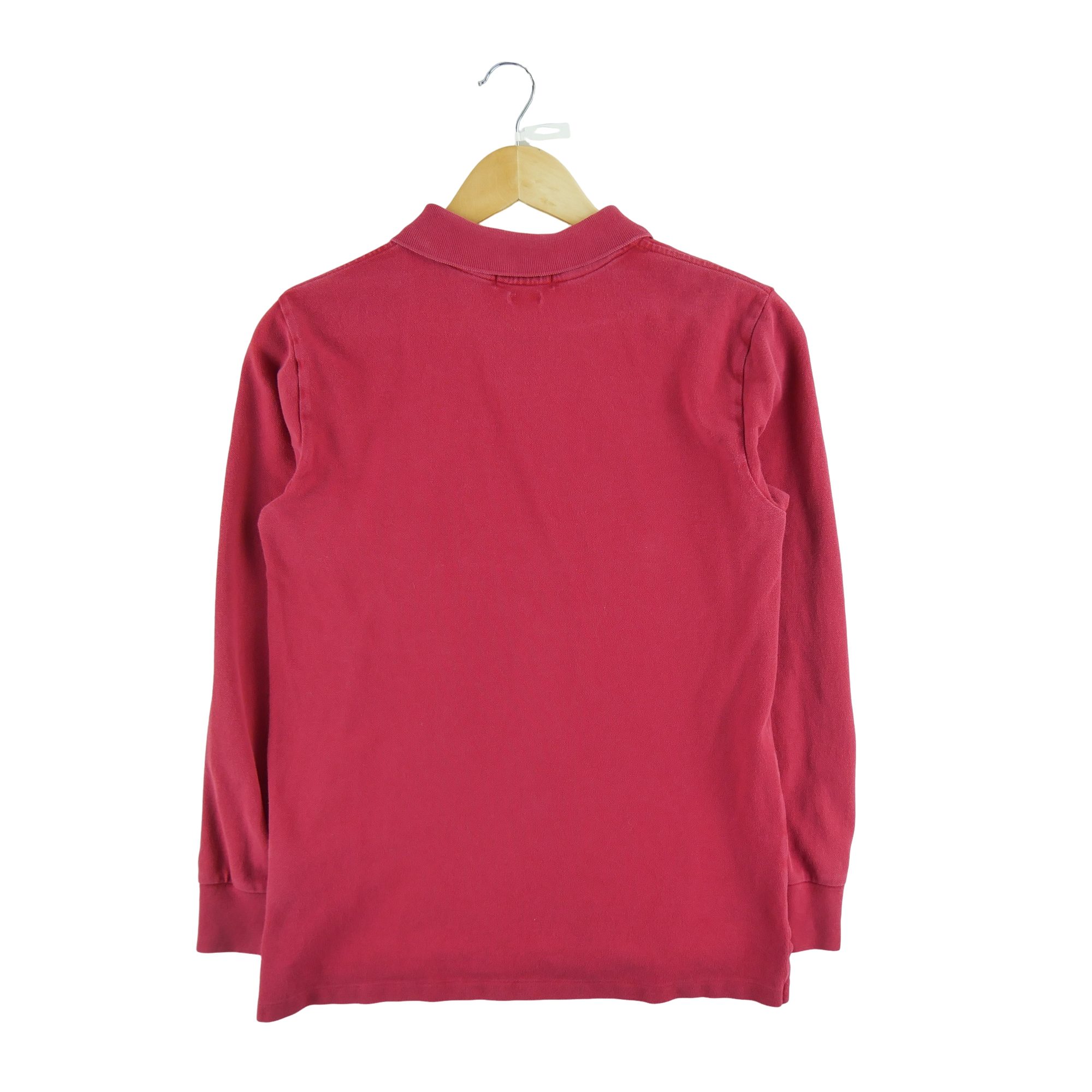 Polo manches longues Homme  Rouge 2