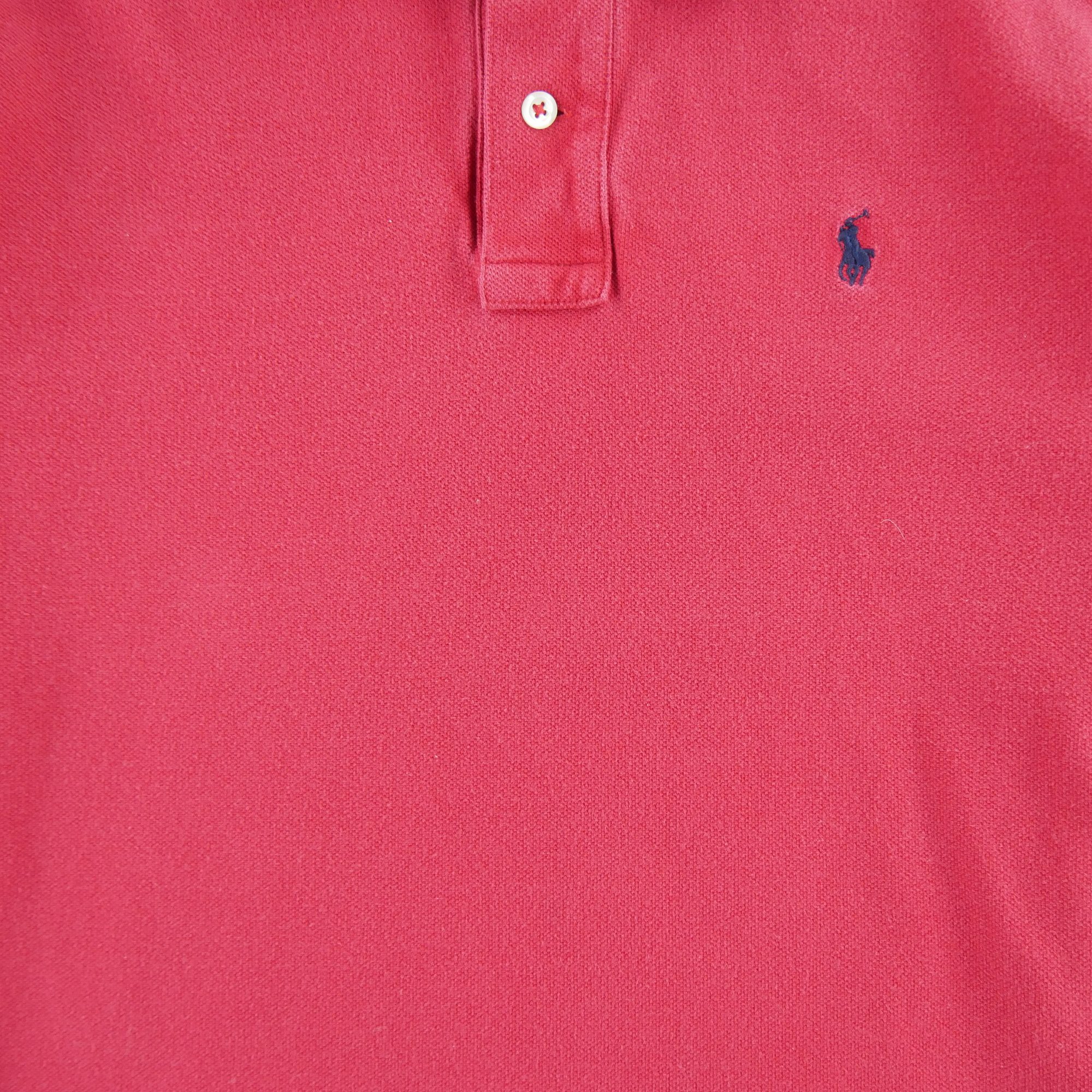 Polo manches longues Homme  Rouge 3