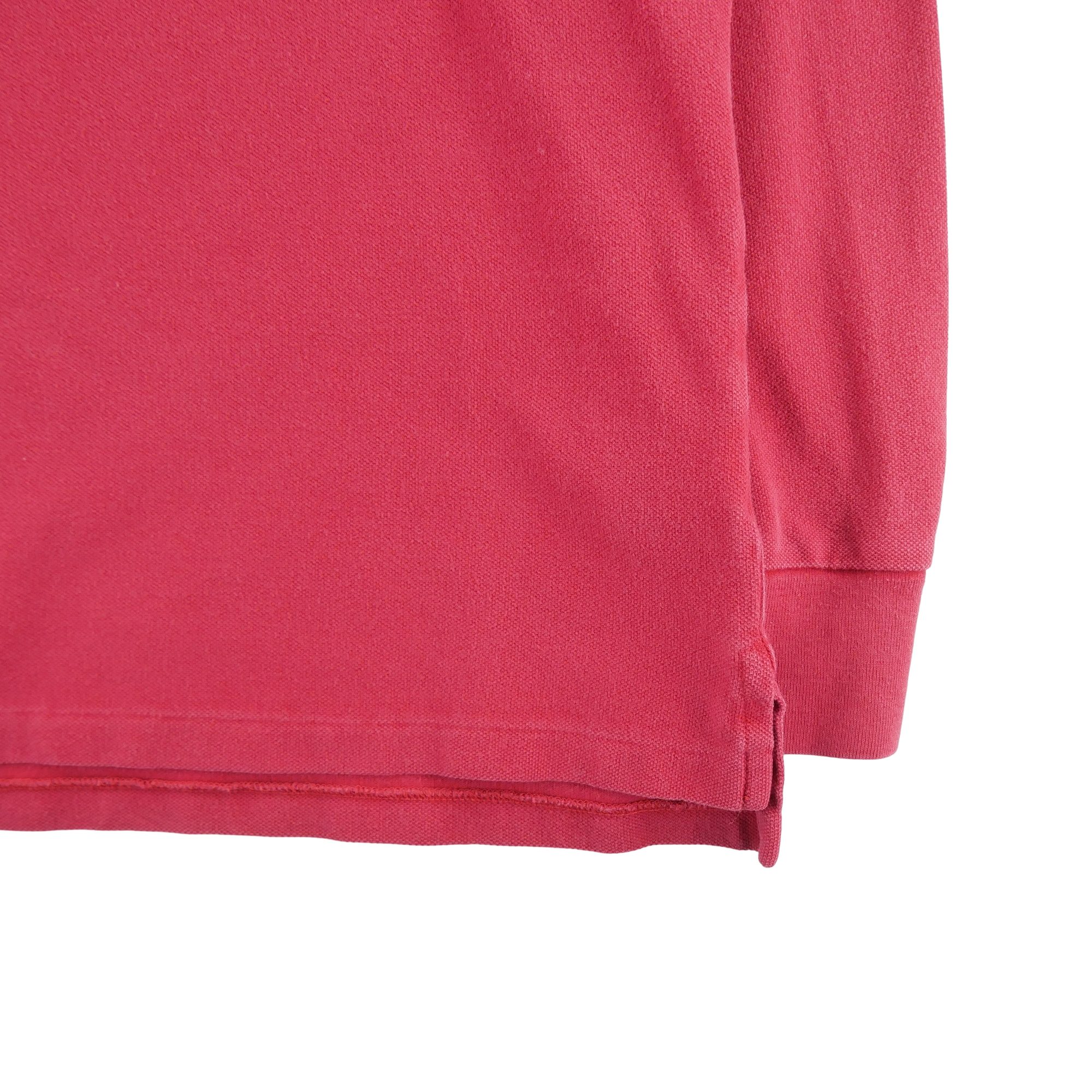 Polo manches longues Homme  Rouge 4