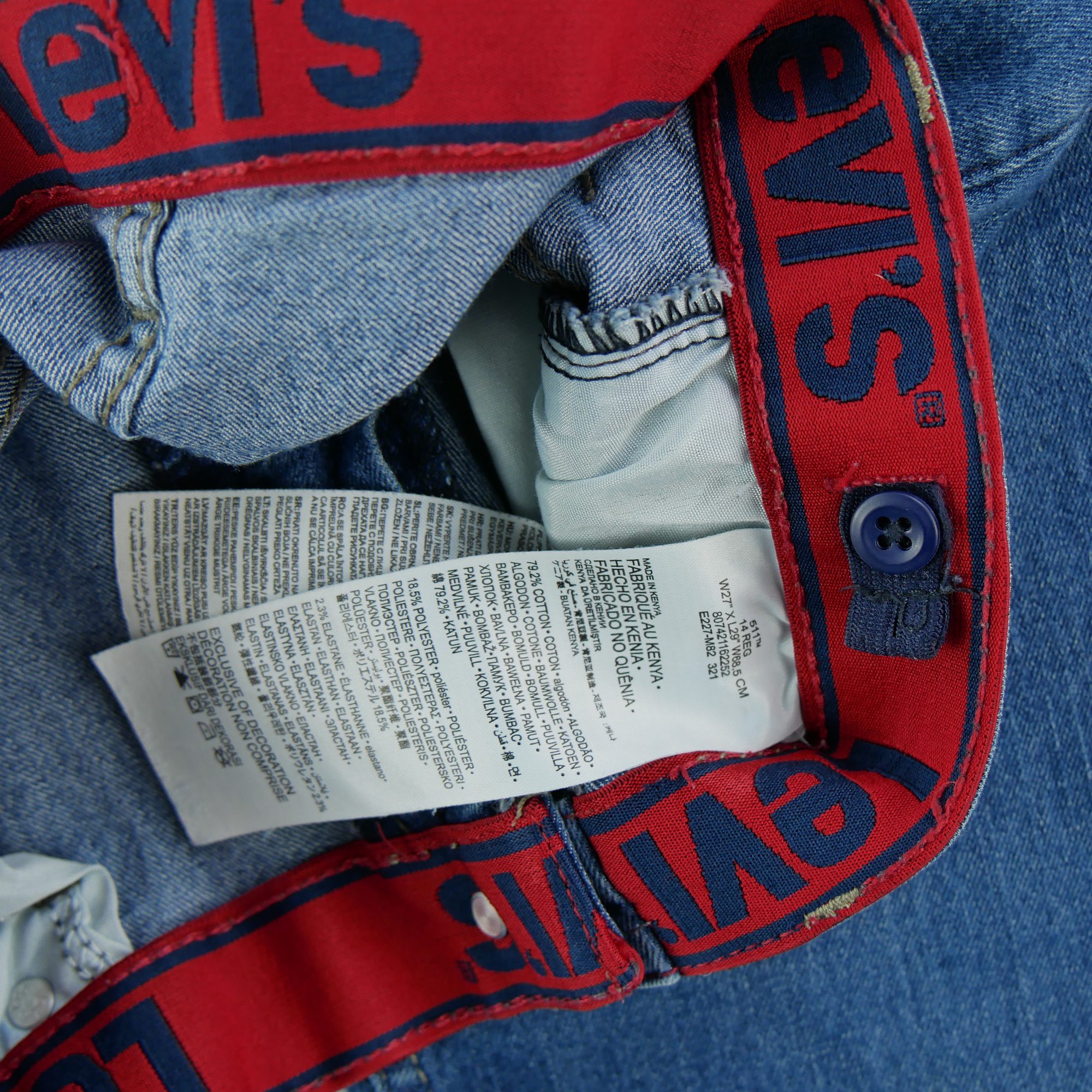 Jean Femme Levis 501 Bleu 9