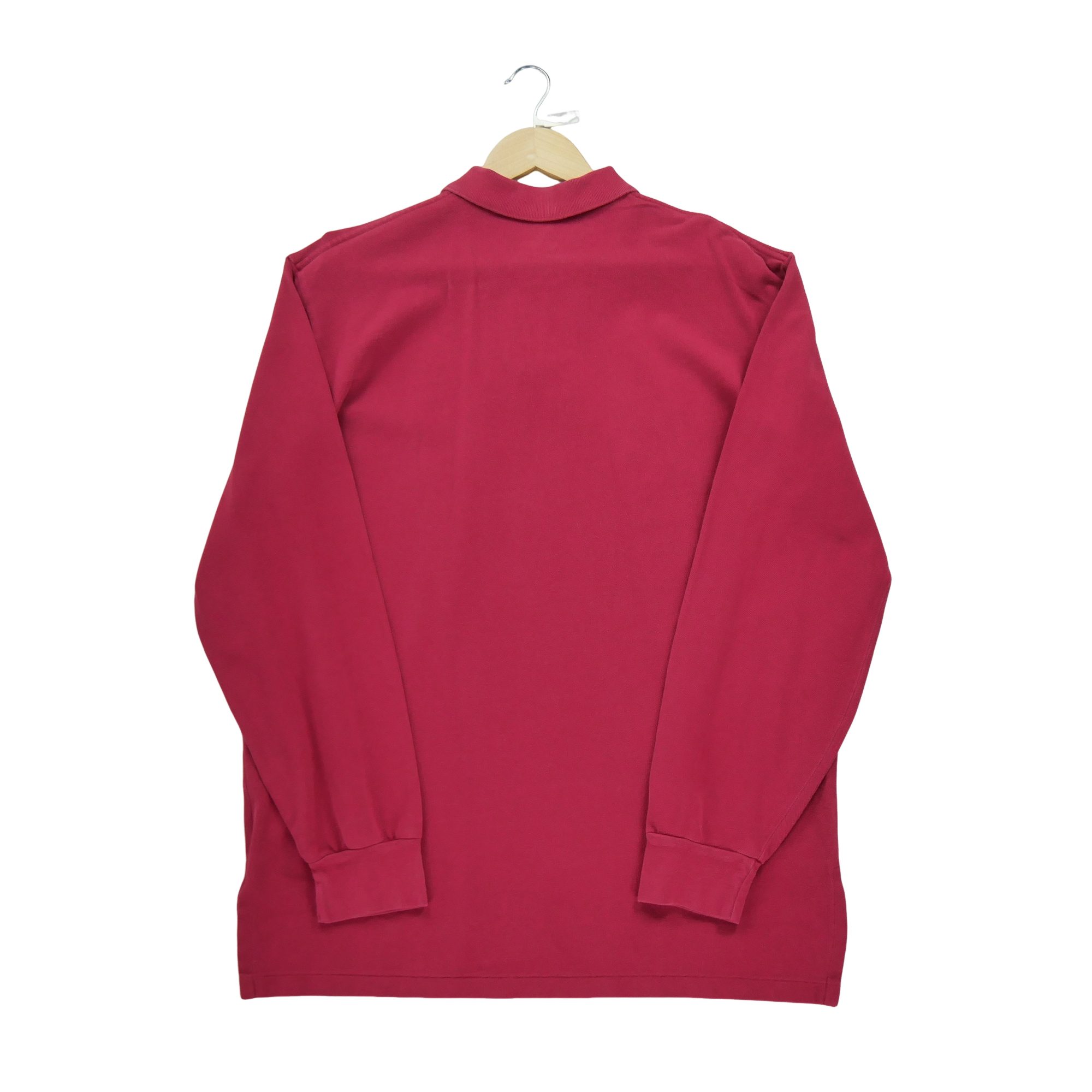 Polo manches longues Homme  Rouge 3