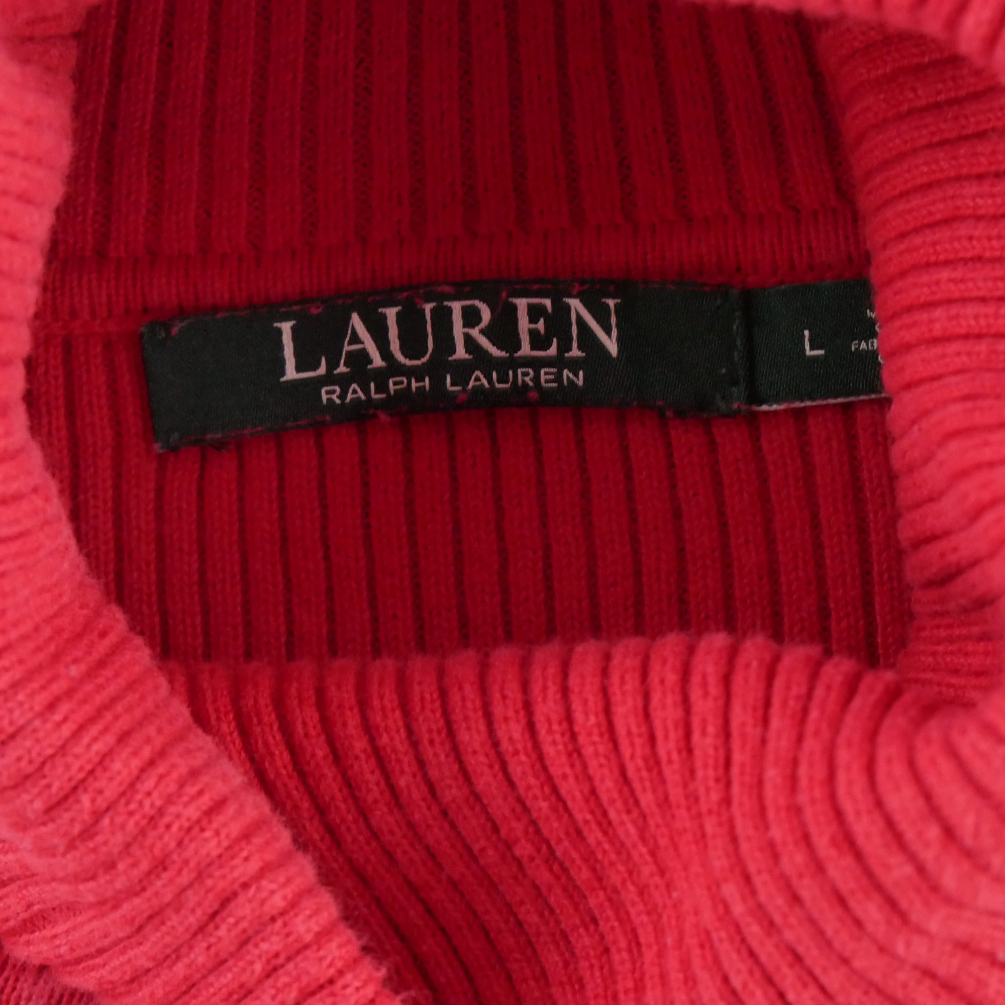 Pull Femme  col roulé Rouge 5
