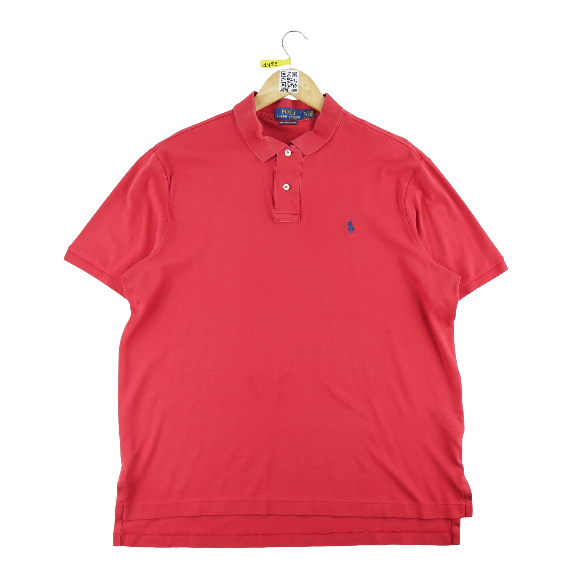 Polo manches courtes Homme  Rouge 2