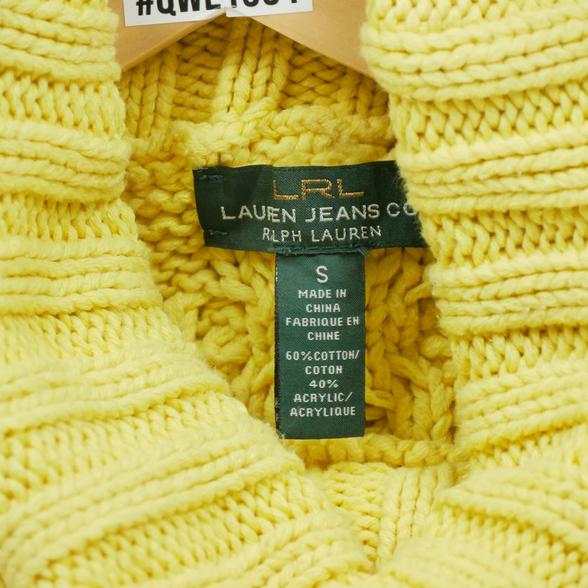 Pull Femme  col roulé Jaune 7