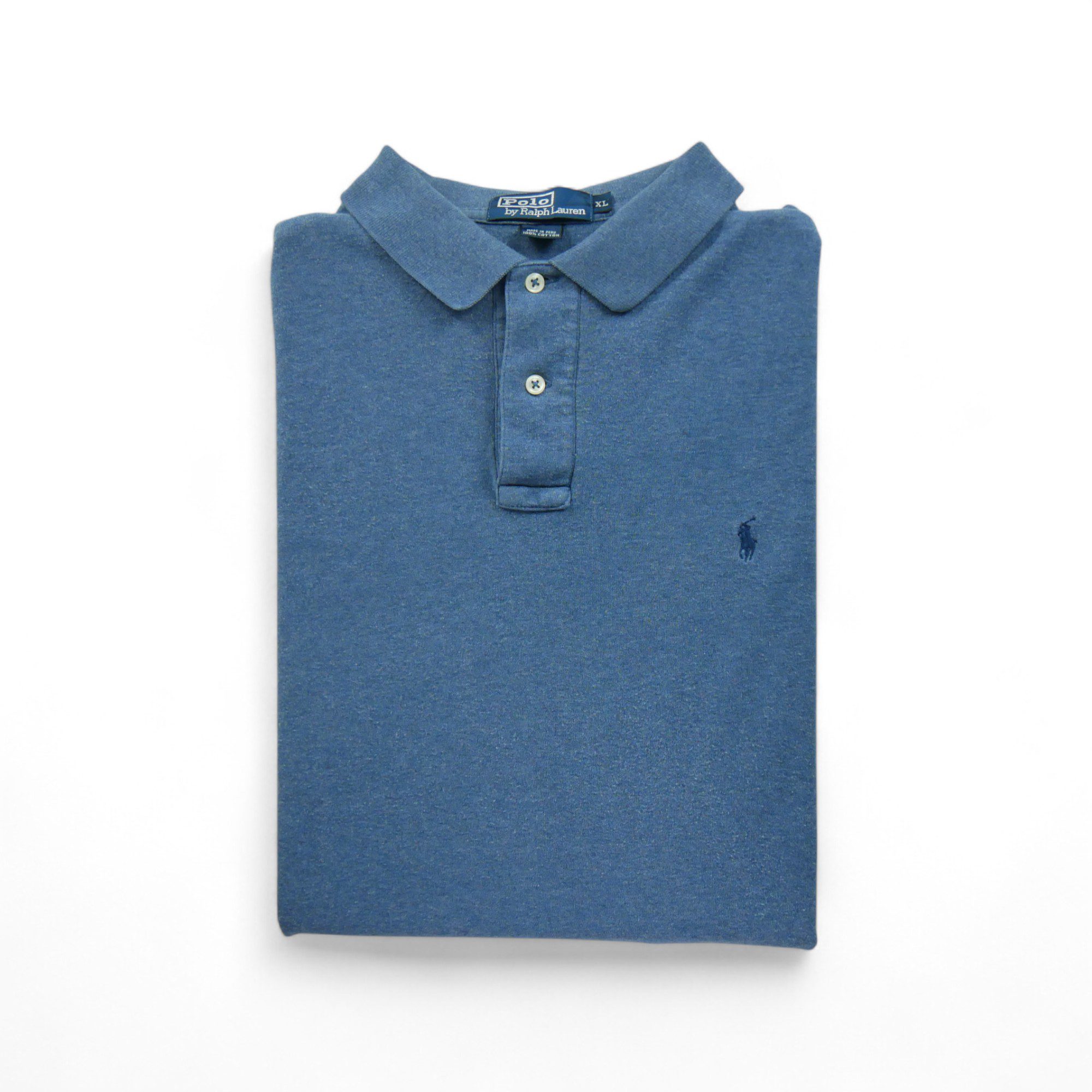 Polo manches longues Homme  Bleu 1