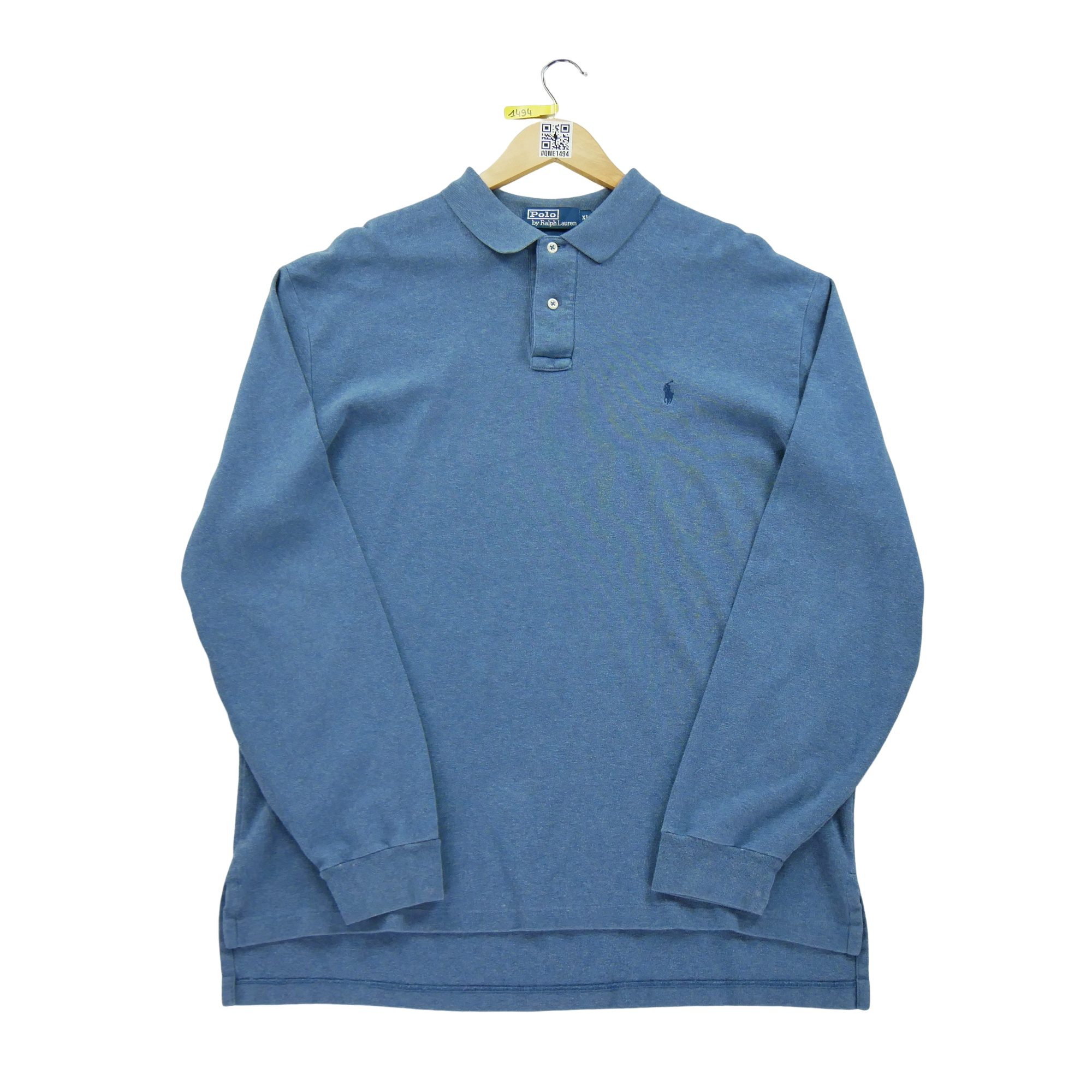 Polo manches longues Homme  Bleu 2