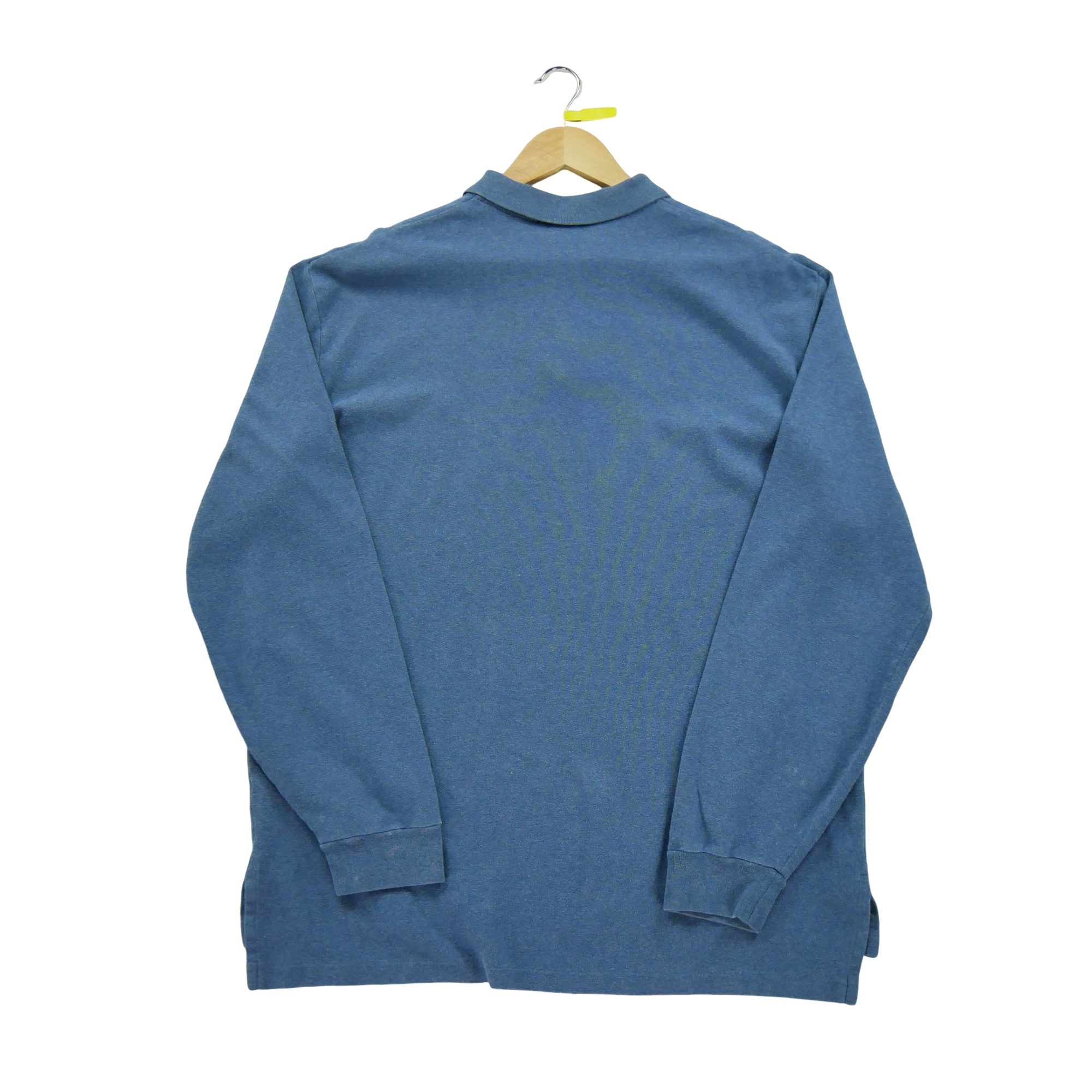 Polo manches longues Homme  Bleu 3