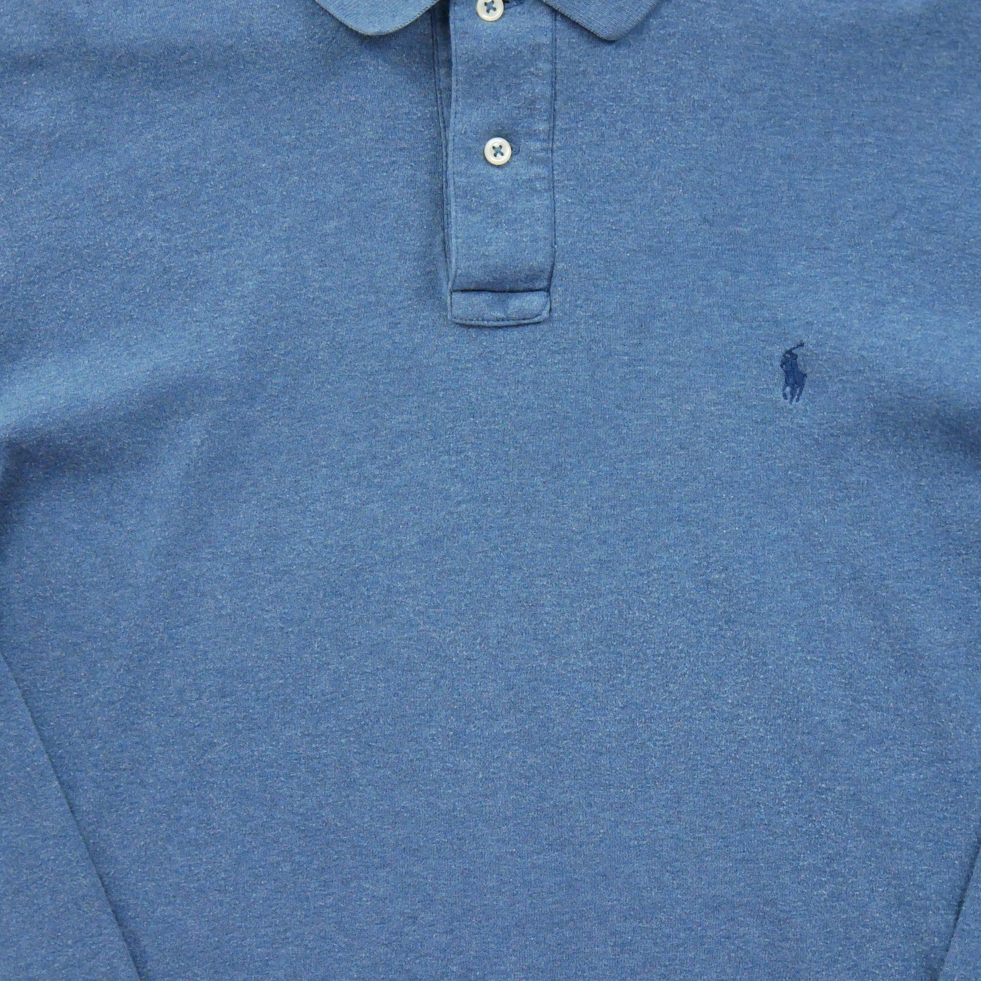 Polo manches longues Homme  Bleu 4