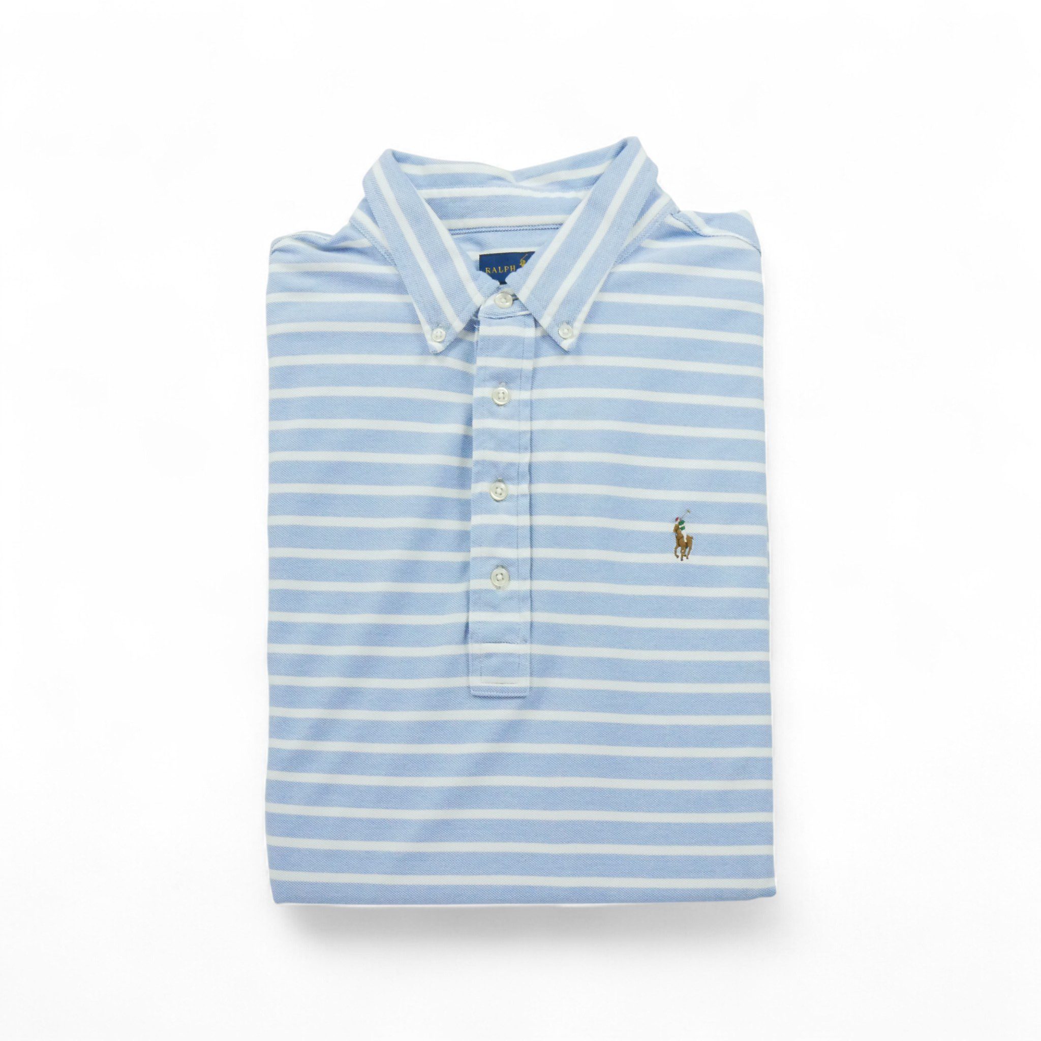 Polo manches courtes Homme Bleu clair - Bon état