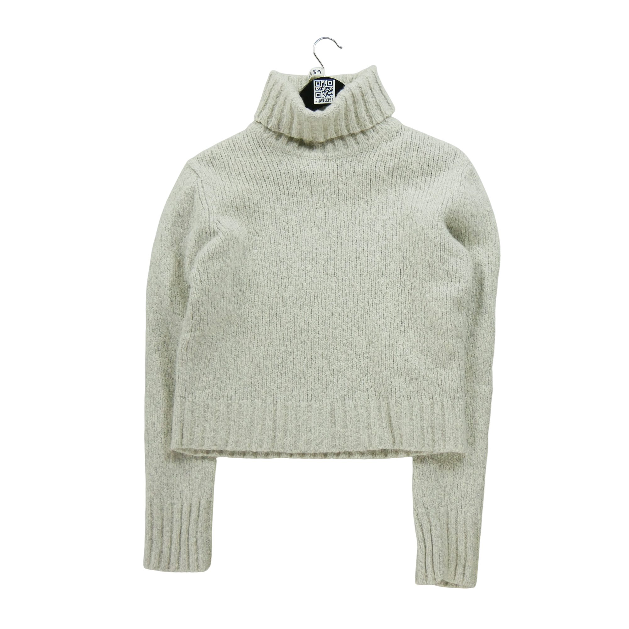 Pull Femme  en laine col roulé Beige 1