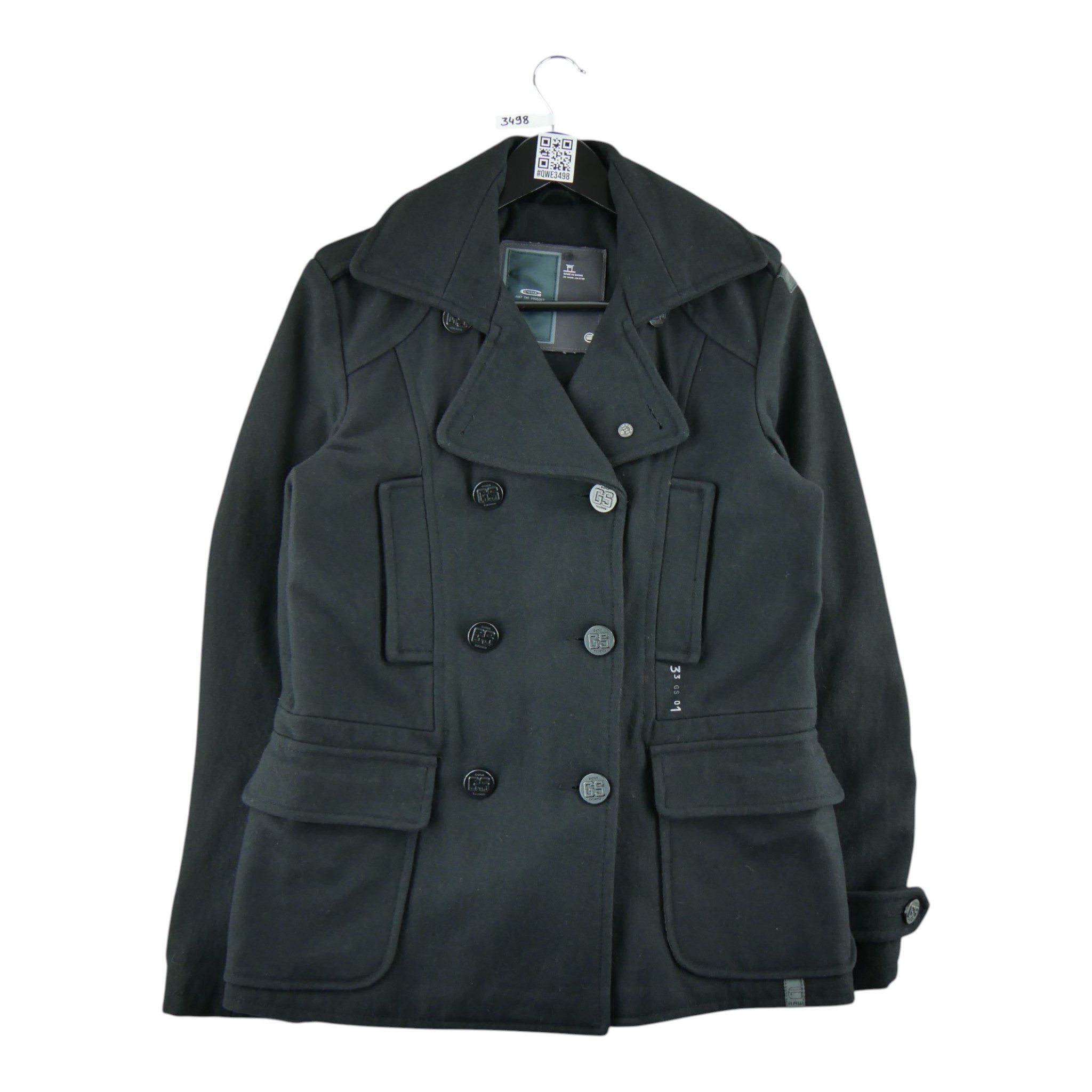 Parka Homme  en laine Noir 1