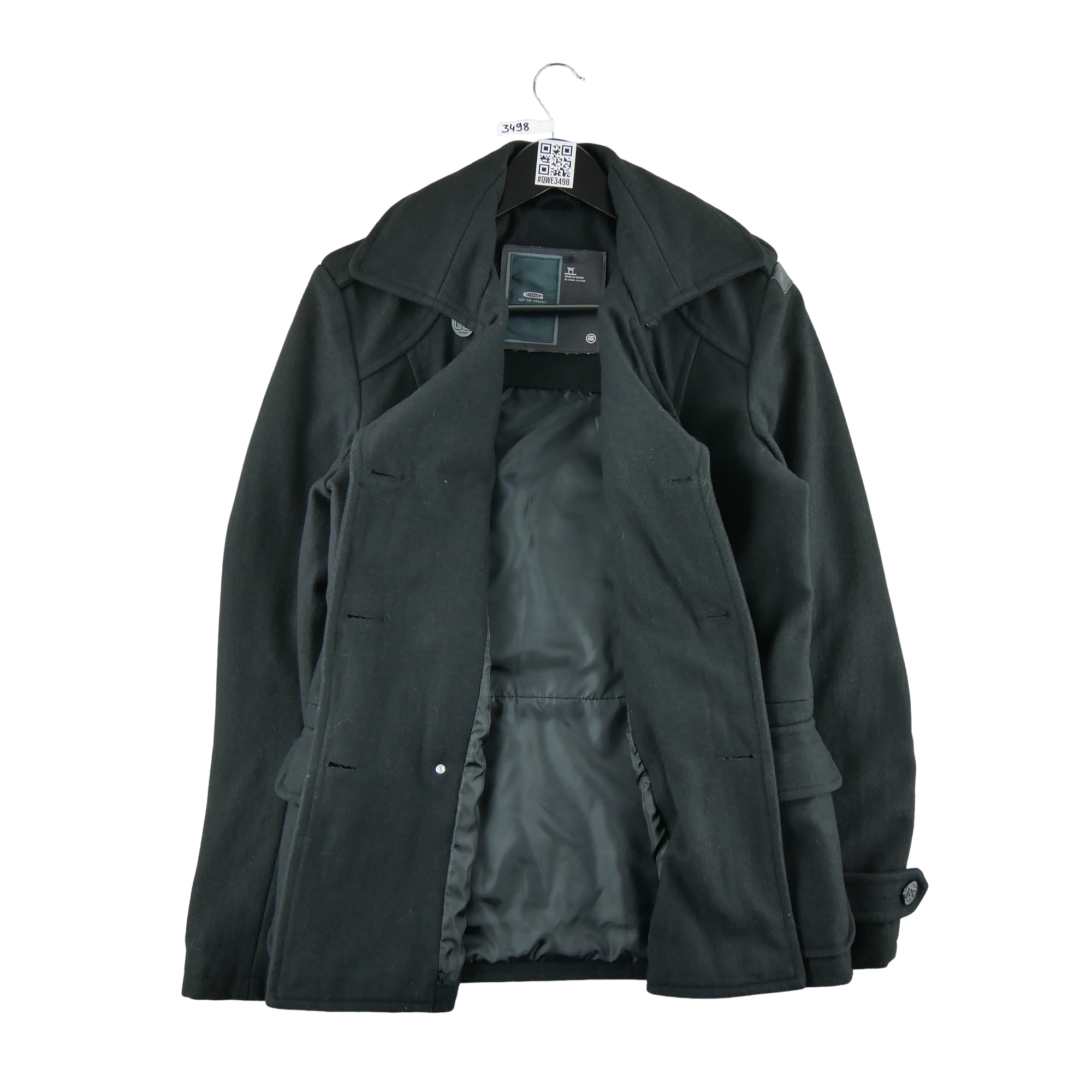 Parka Homme  en laine Noir 3