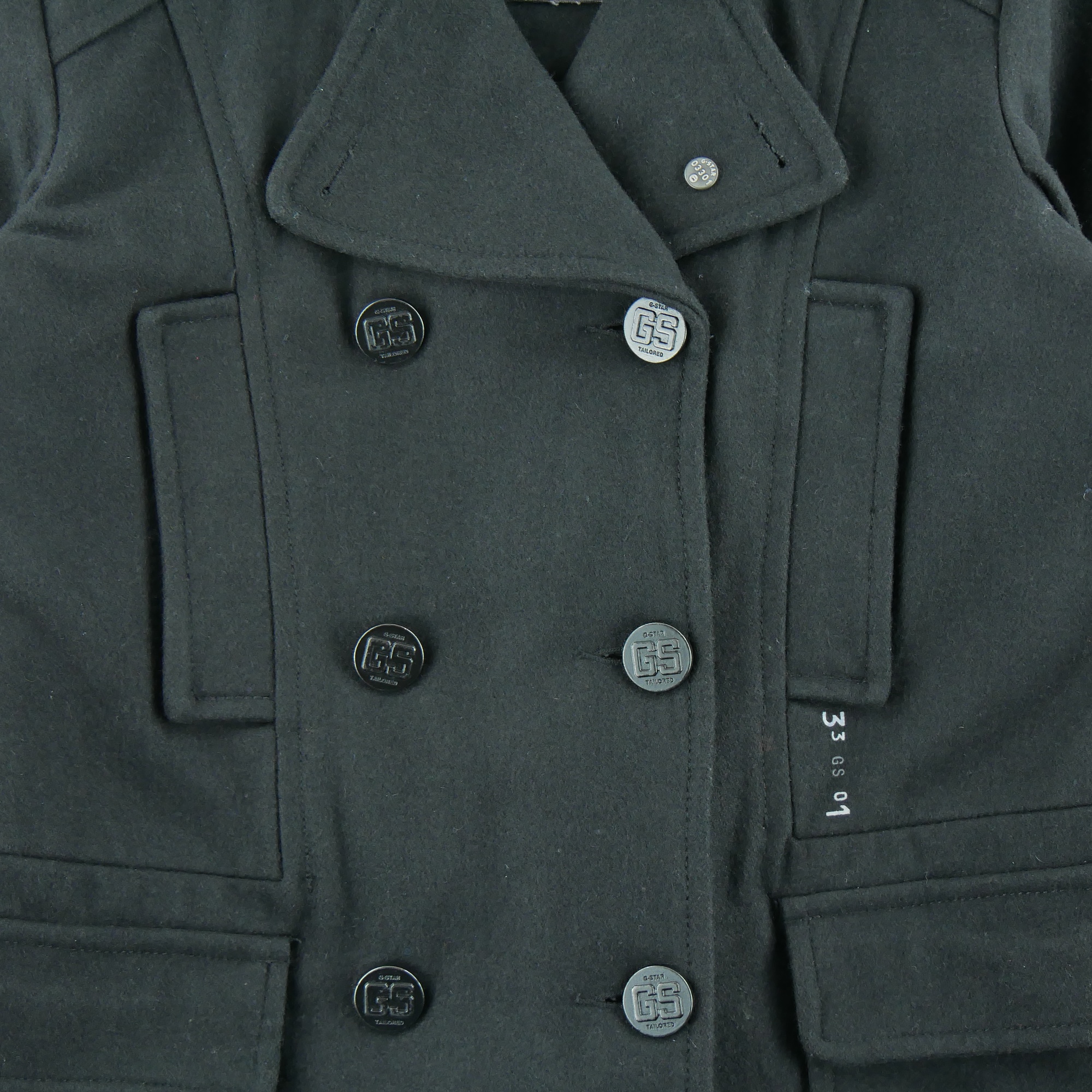 Parka Homme  en laine Noir 4