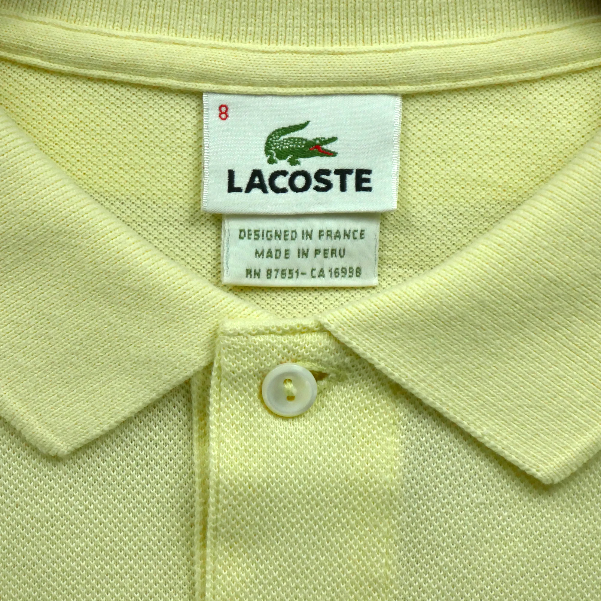 Polo manches courtes Homme  Jaune 10