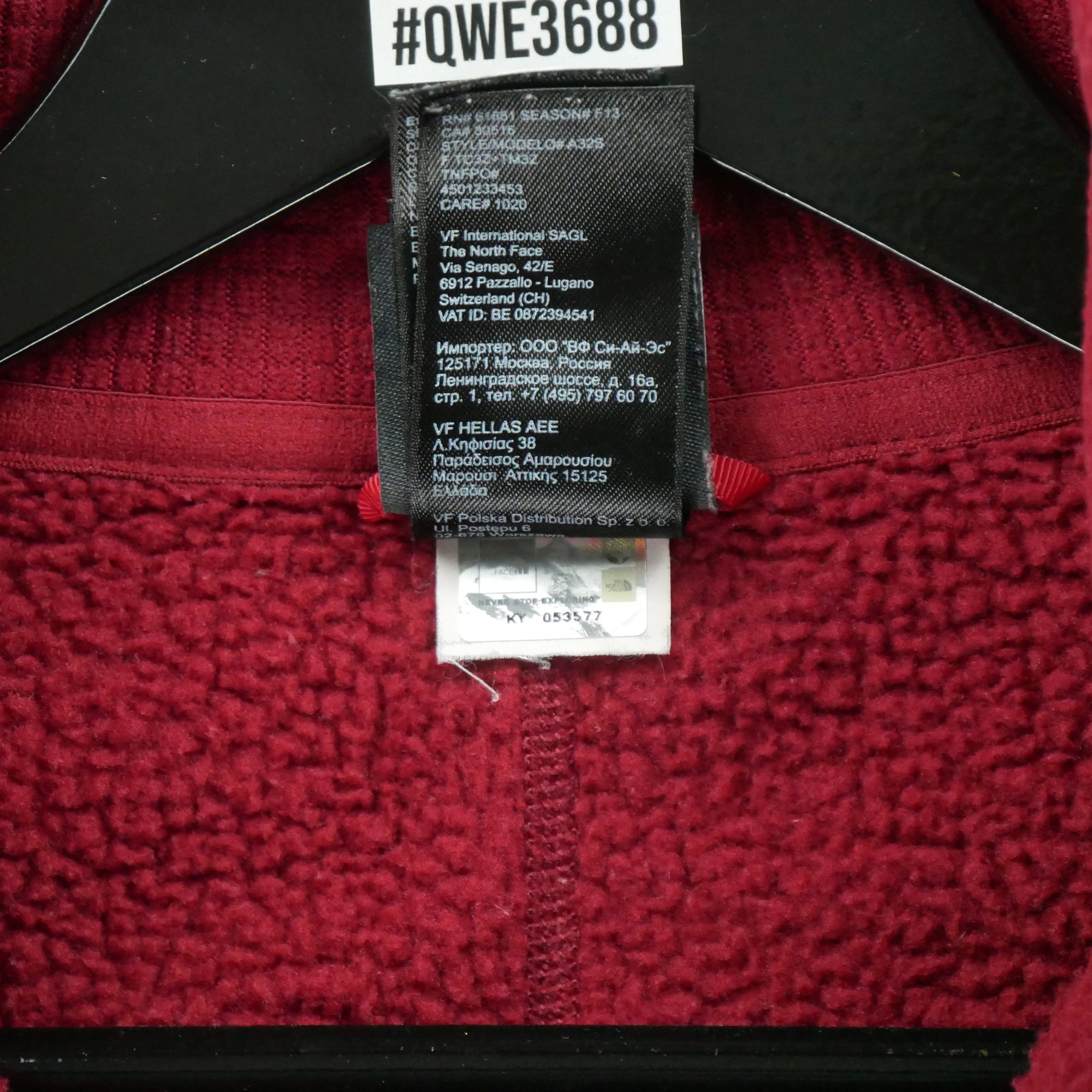 Pull polaire Homme  TNF Rouge 7
