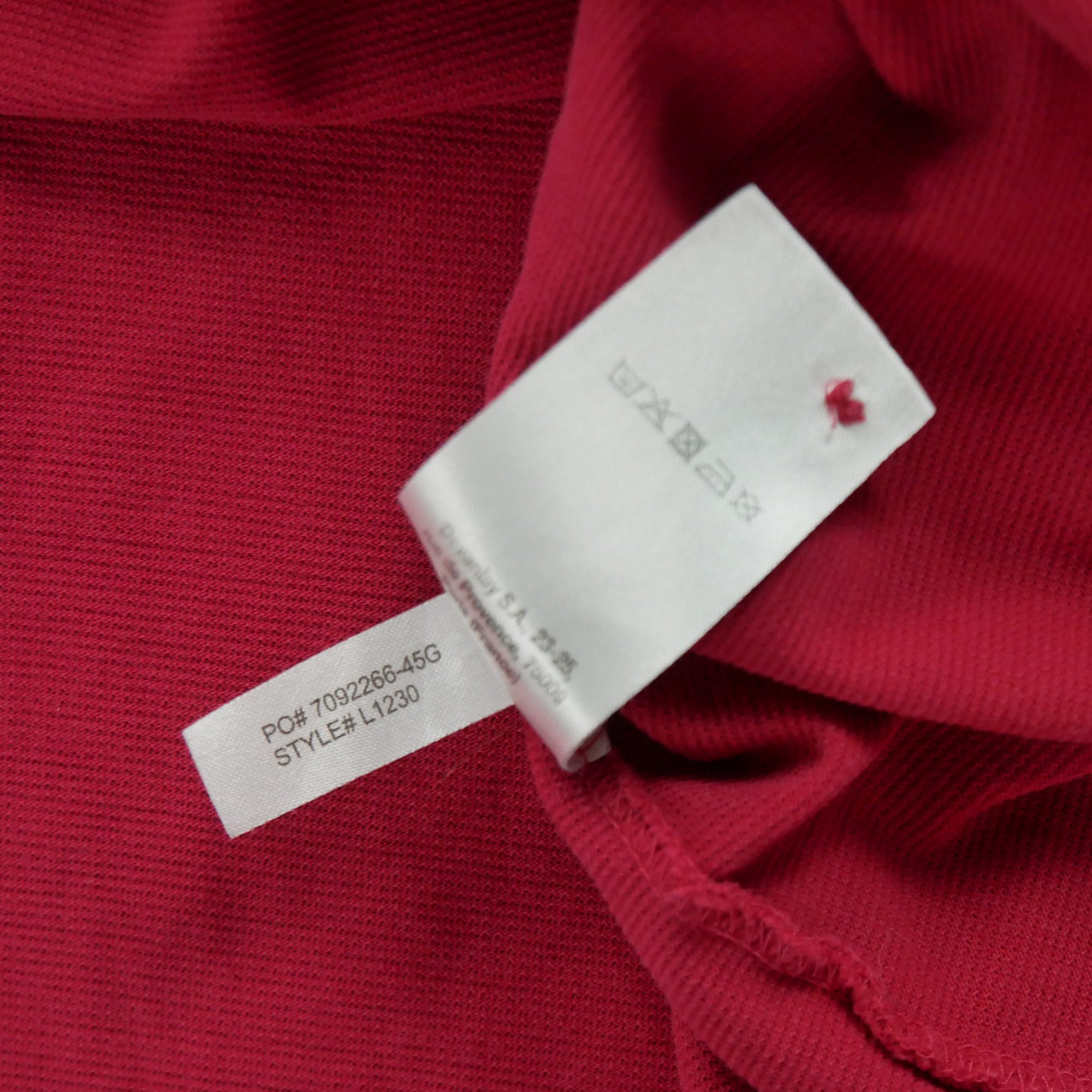 Polo manches courtes Homme  Rouge 10