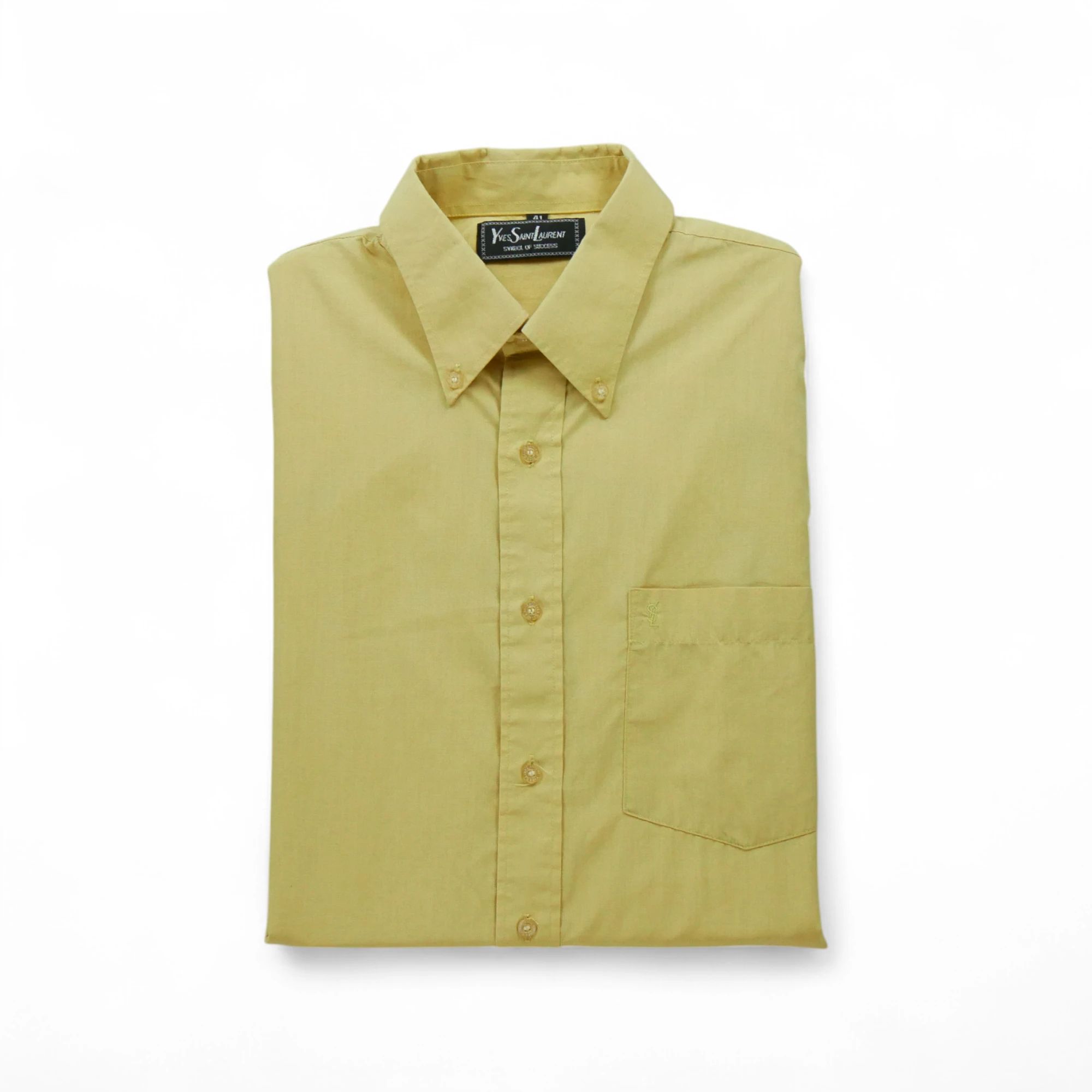 Chemise classiques Homme uni Jaune - Bon état
