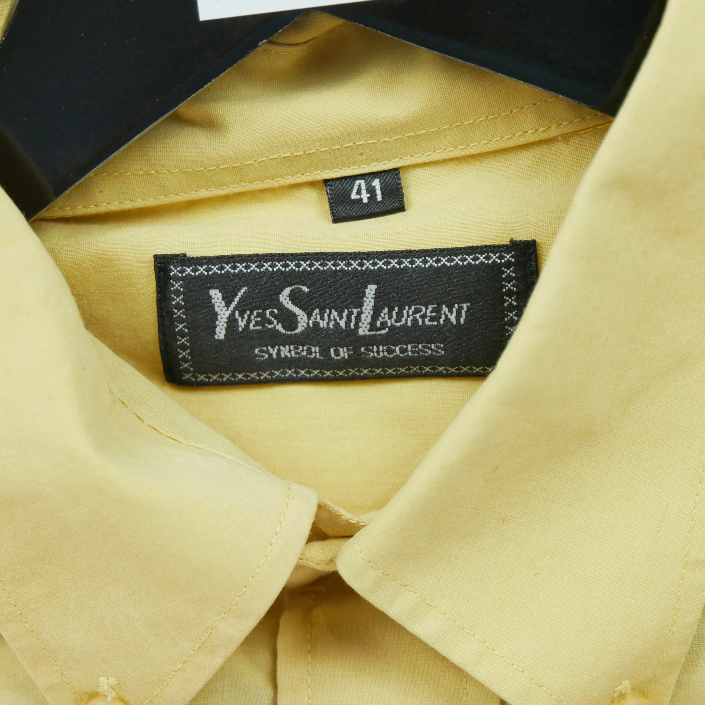 Chemise classiques Homme uni Jaune 9
