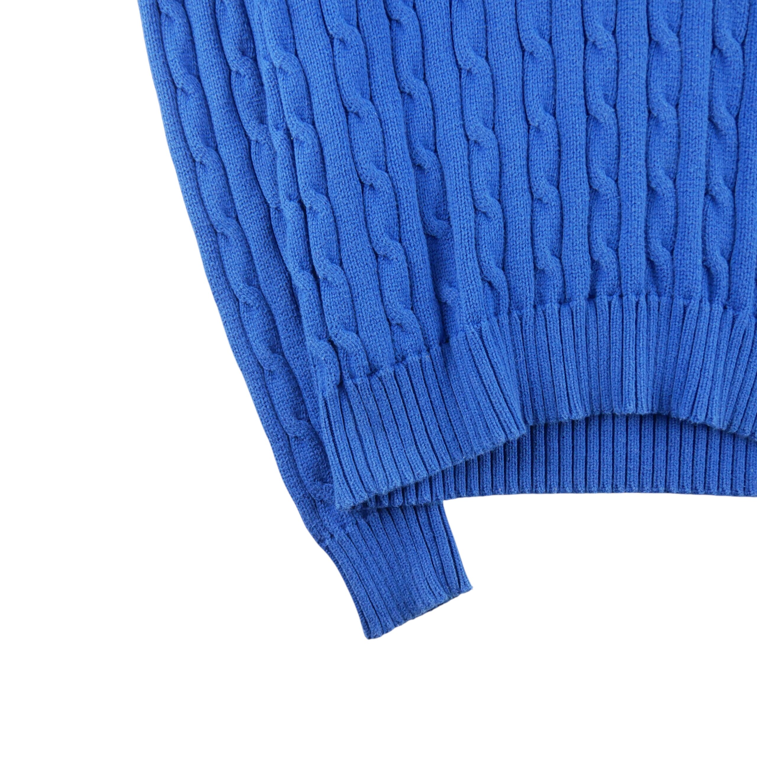 Pull Femme  maille torsadée Bleu 4