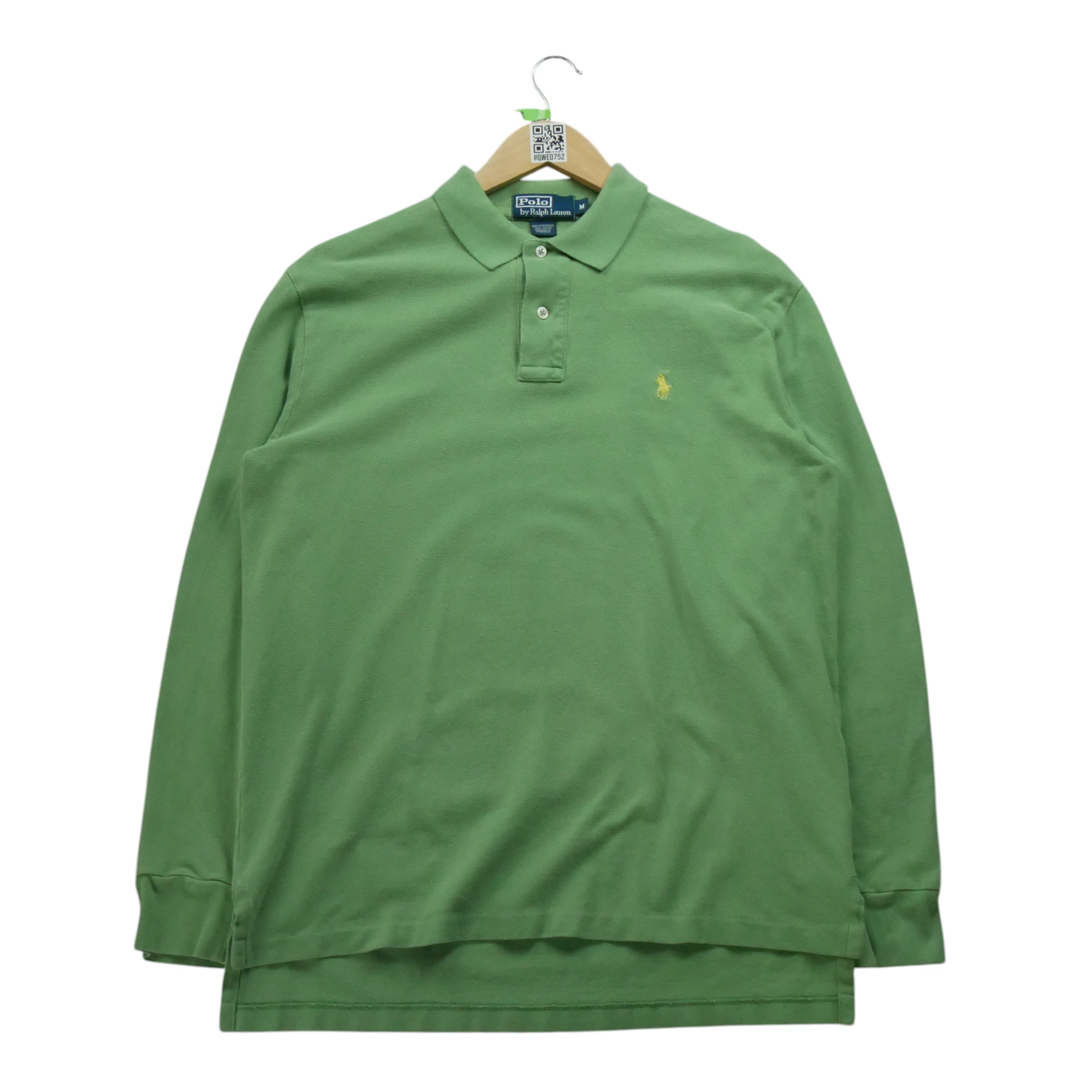 Polo manches longues Homme  Vert 1