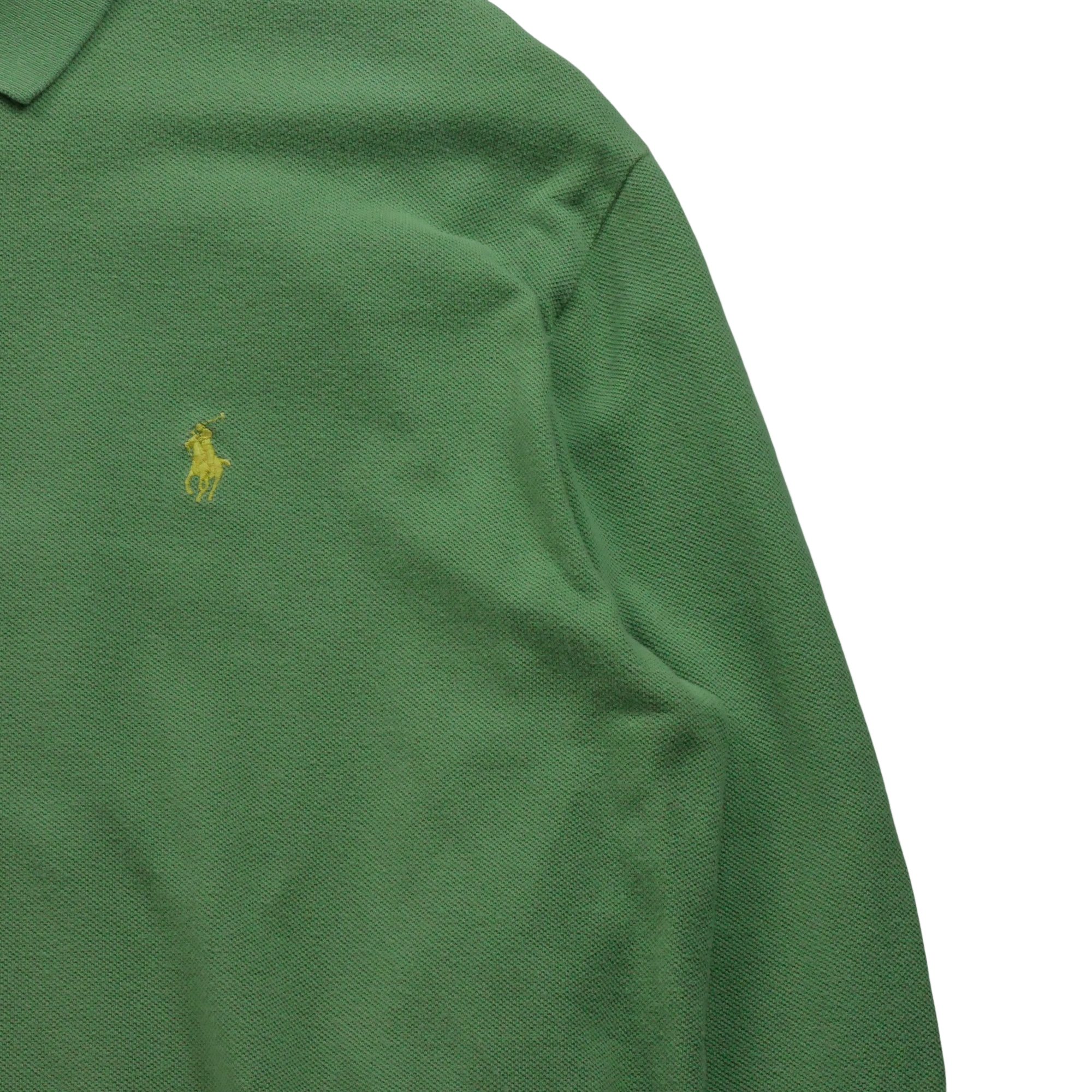 Polo manches longues Homme  Vert 3