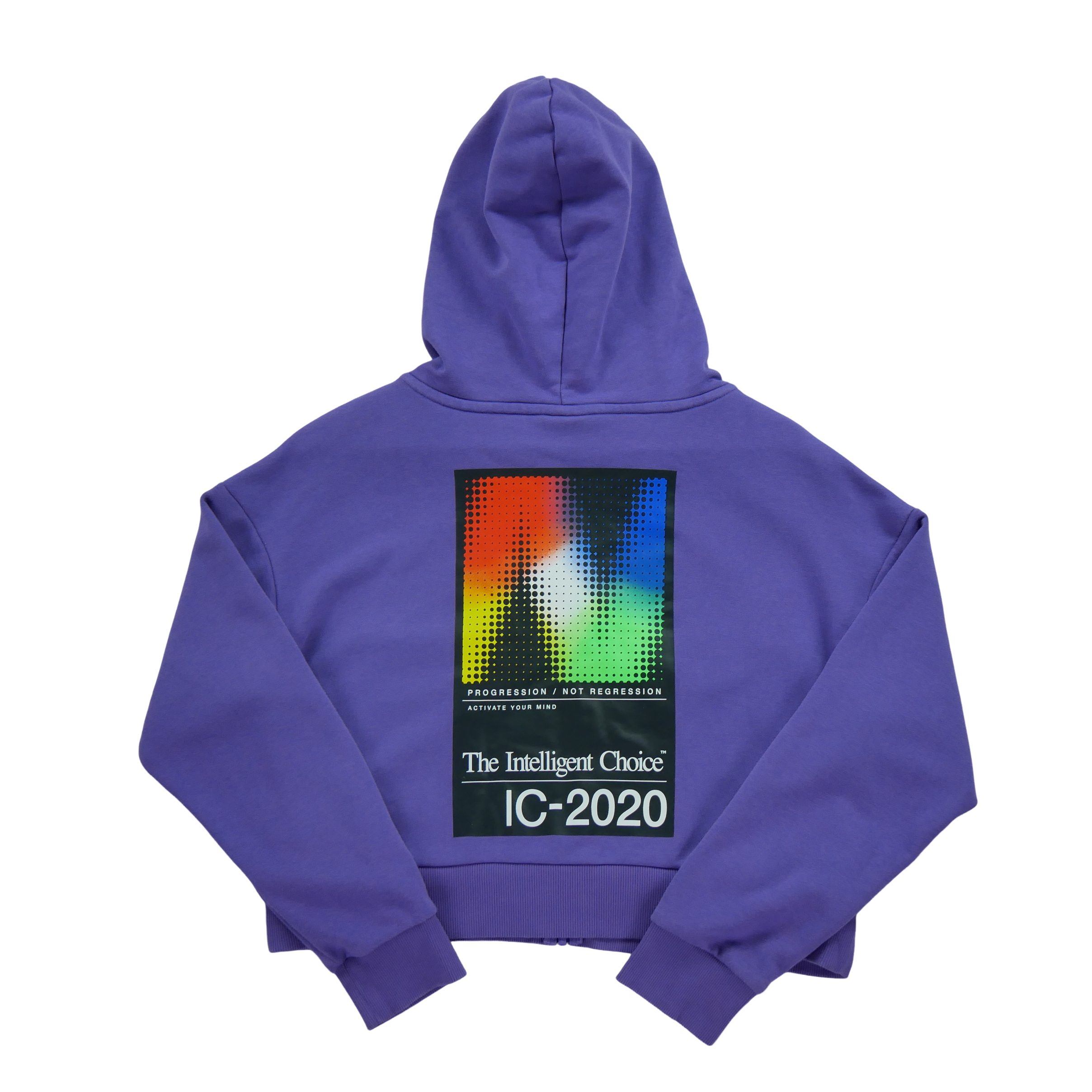 Sweat à capuche Femme  Full zip Violet 2