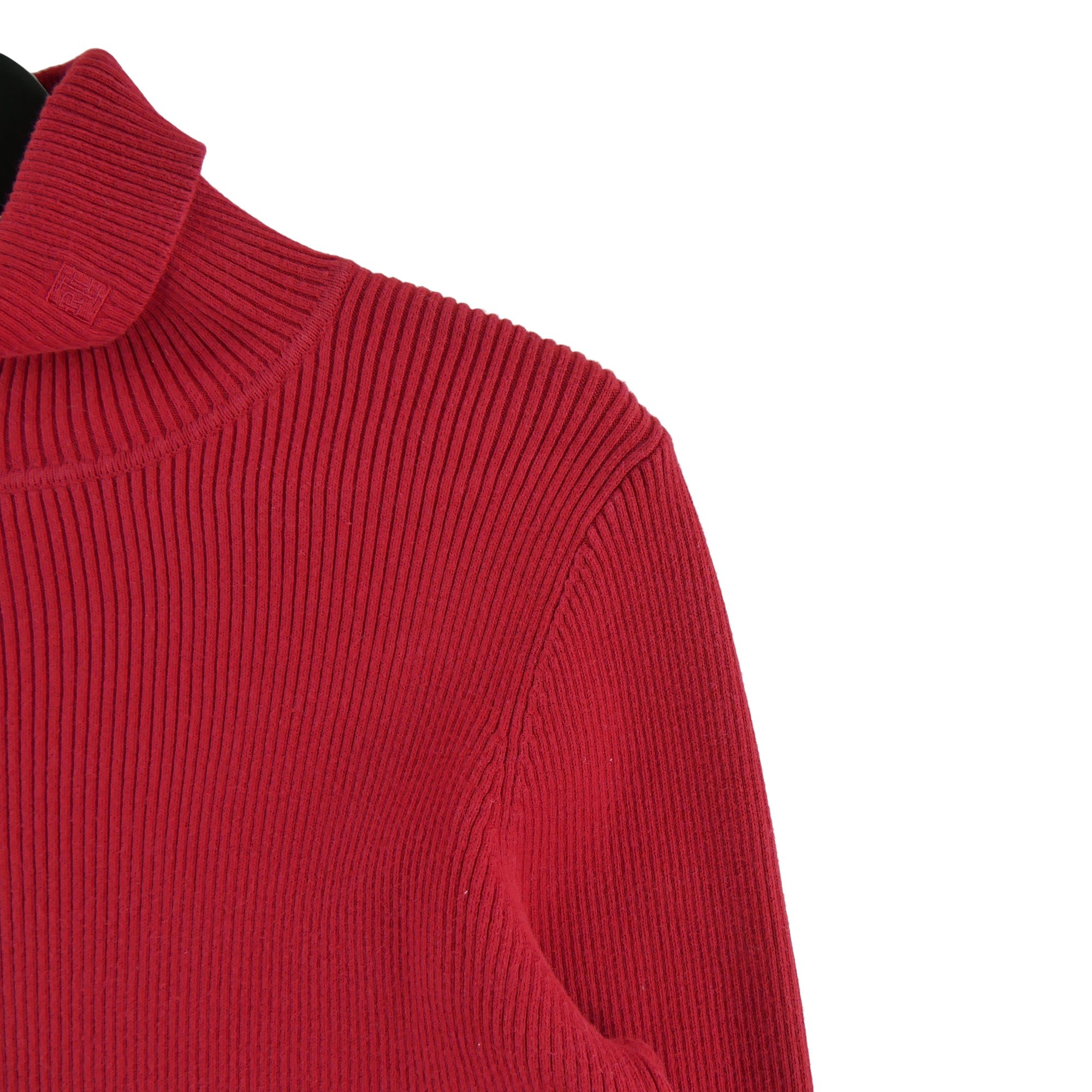 Pull Femme  col roulé Rouge 4