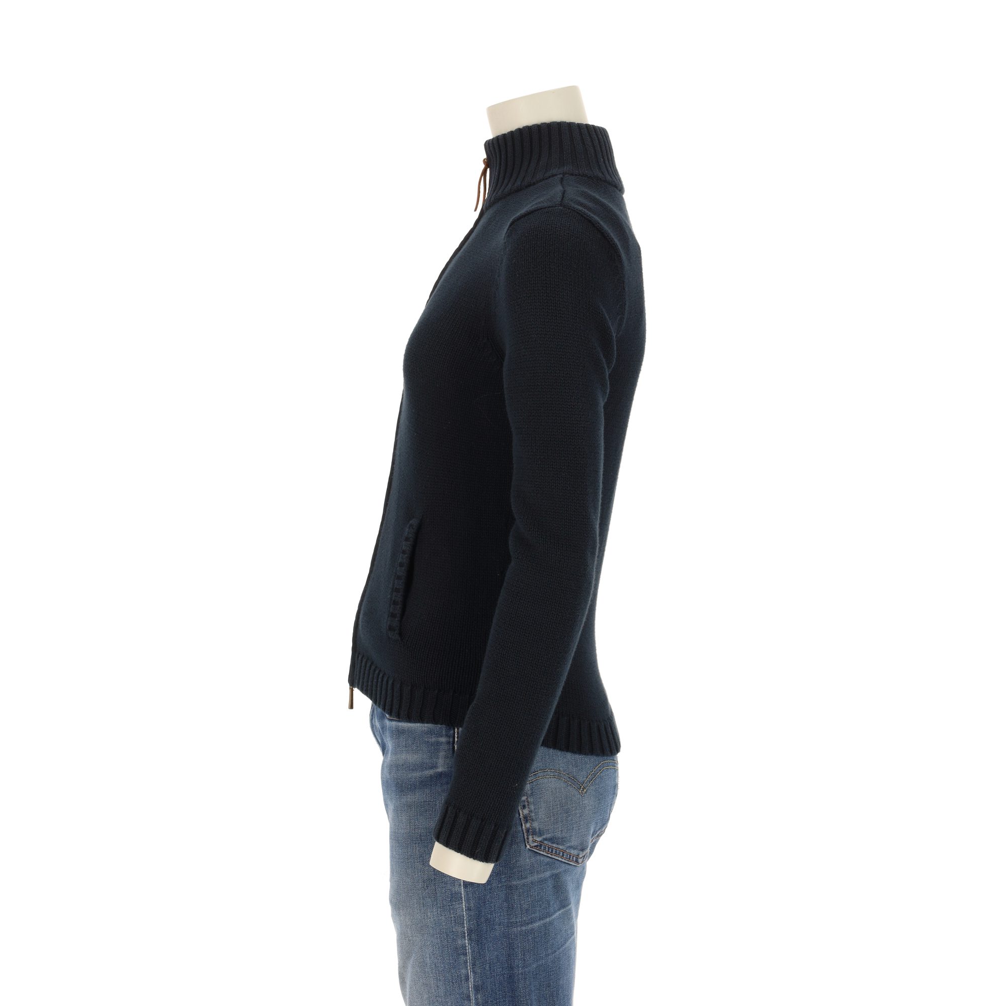 Pull Femme  full-zip Marine 3