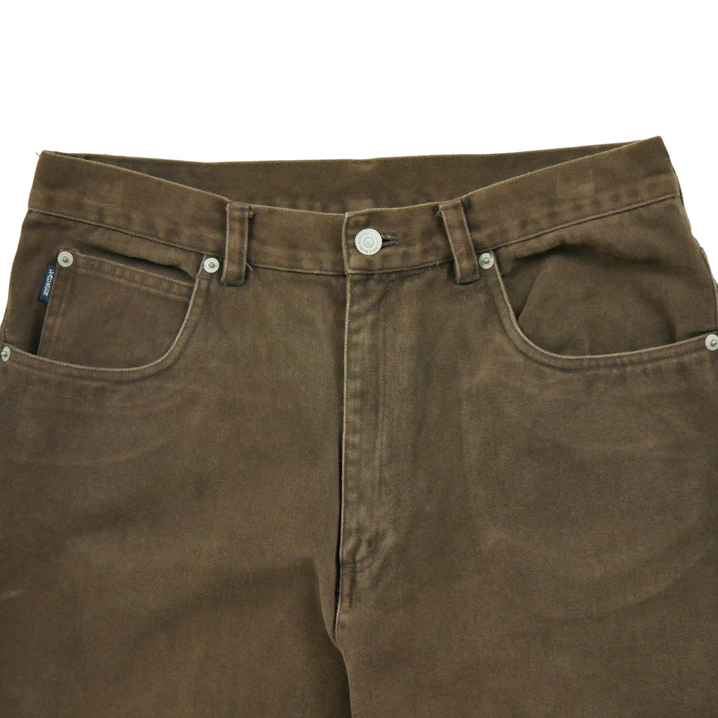 Jean Femme Coupe Droite Marron 3