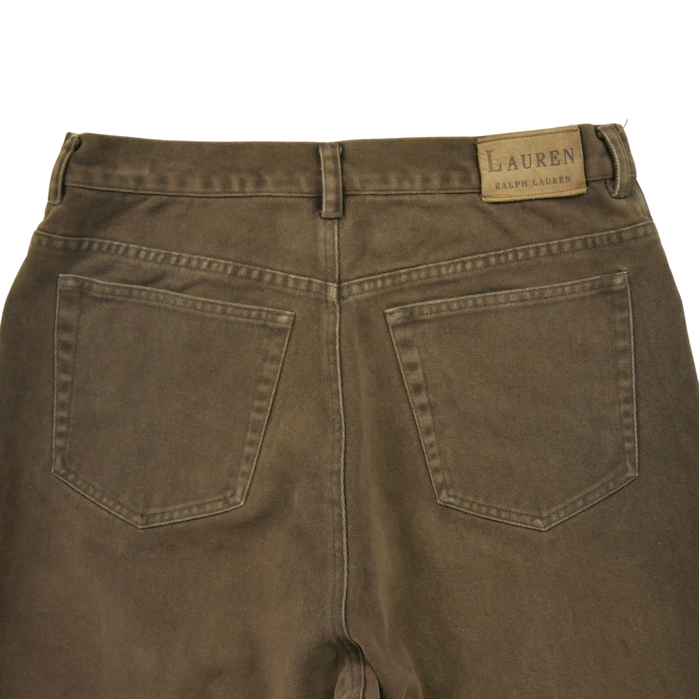 Jean Femme Coupe Droite Marron 4
