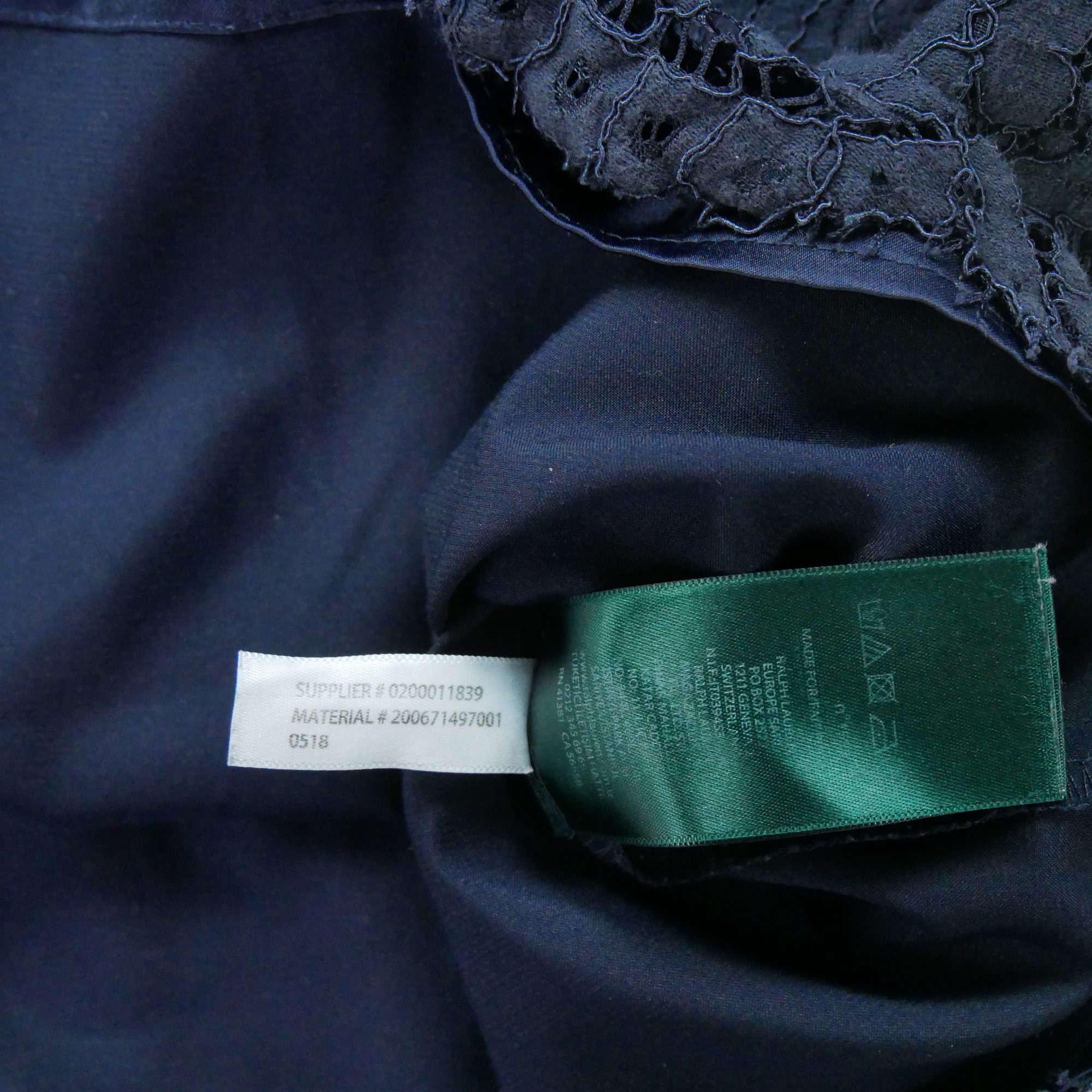 Robe Femme en dentelle Marine 9