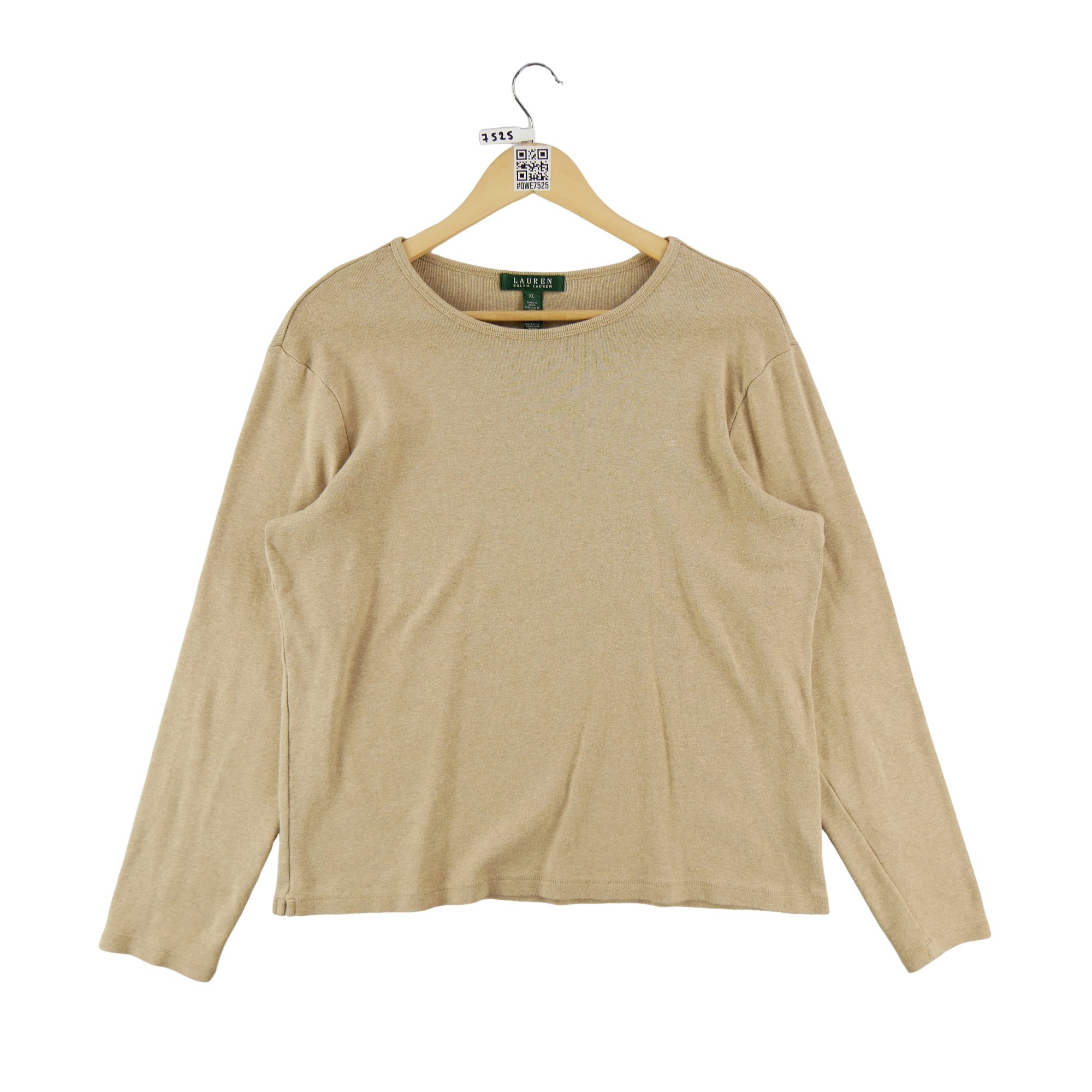 T-shirt manches longues Femme  Beige 1