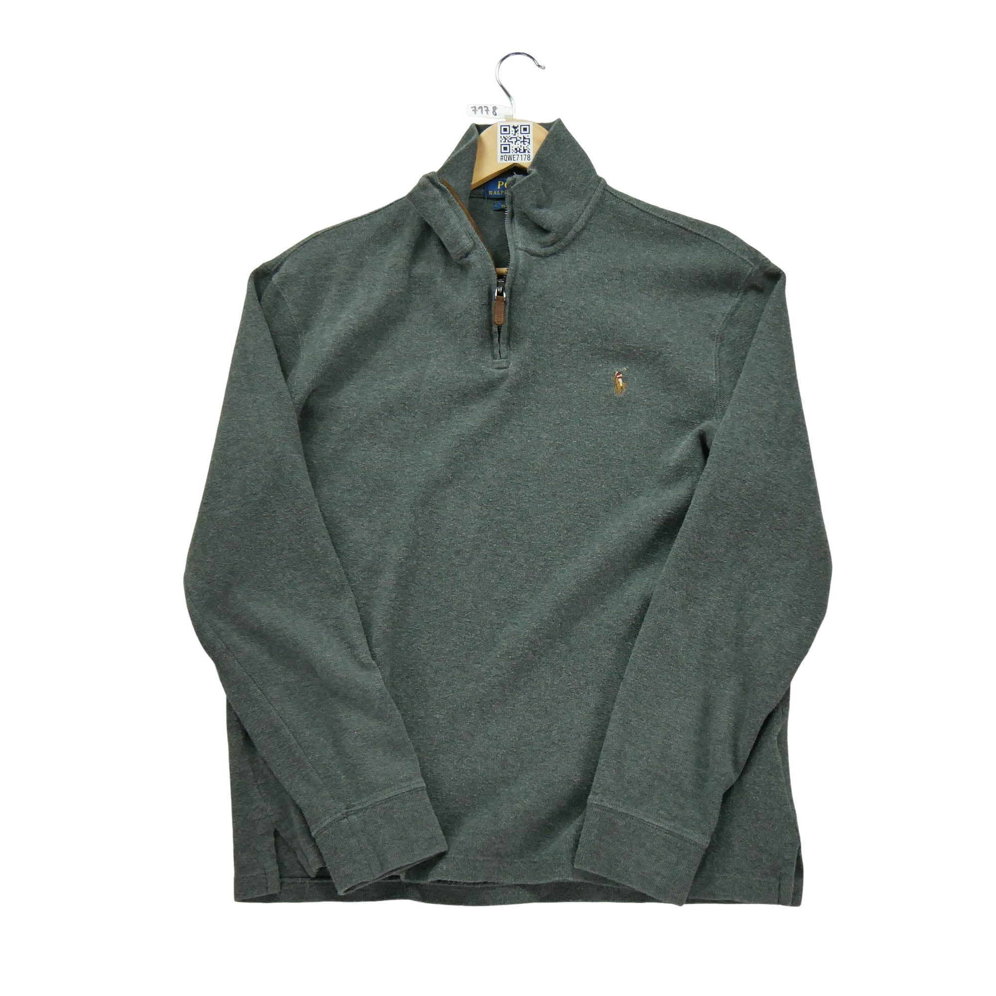 Pull Homme  demi-zippé Gris 1