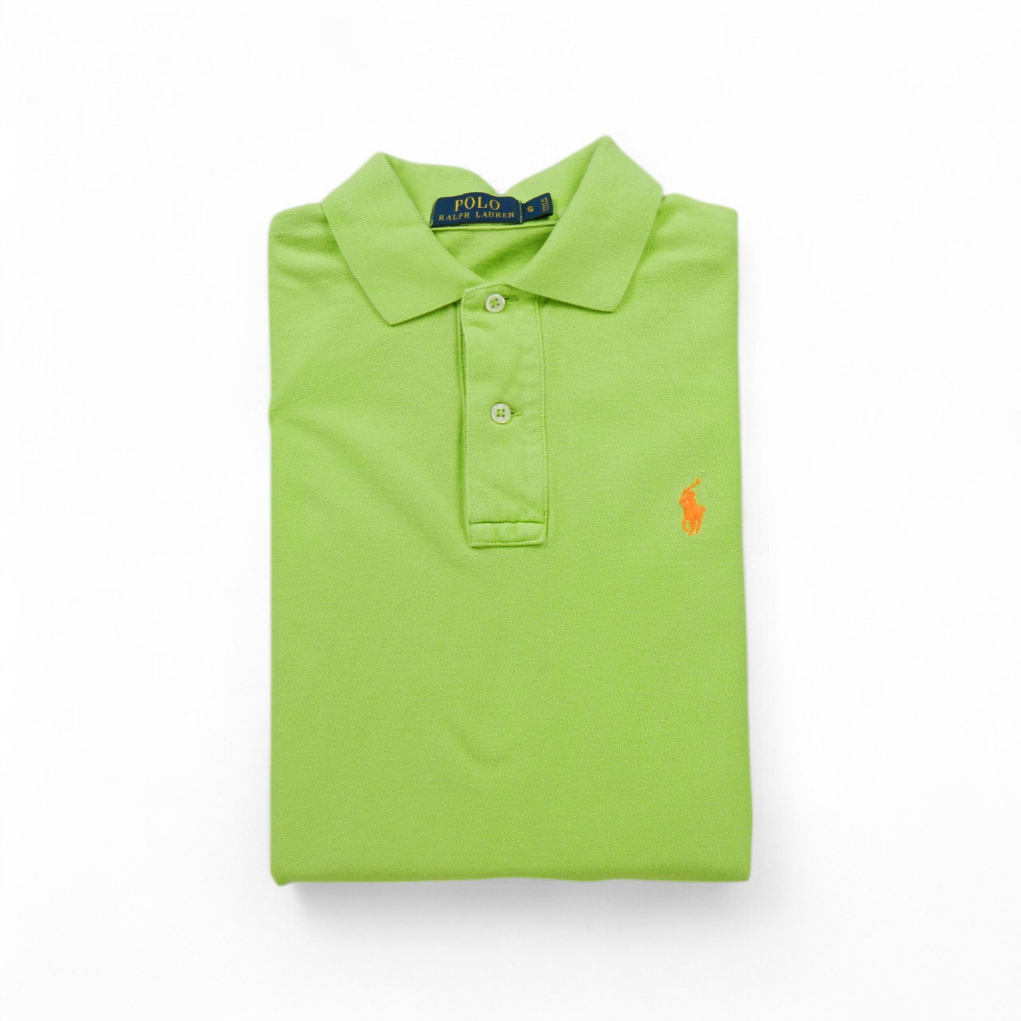 Polo manches courtes Homme Vert Fluo - Bon état