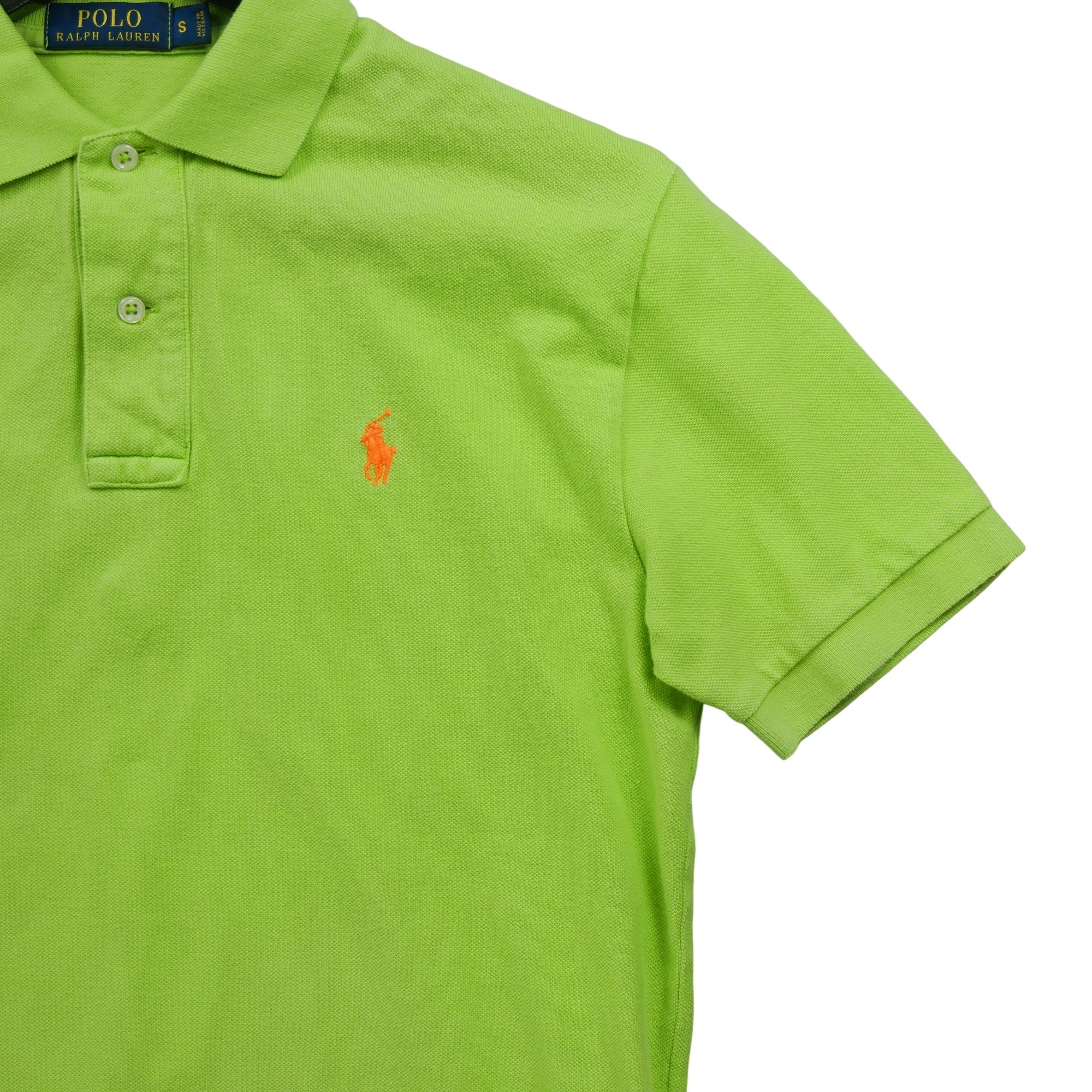 Polo manches courtes Homme  Vert Fluo 4
