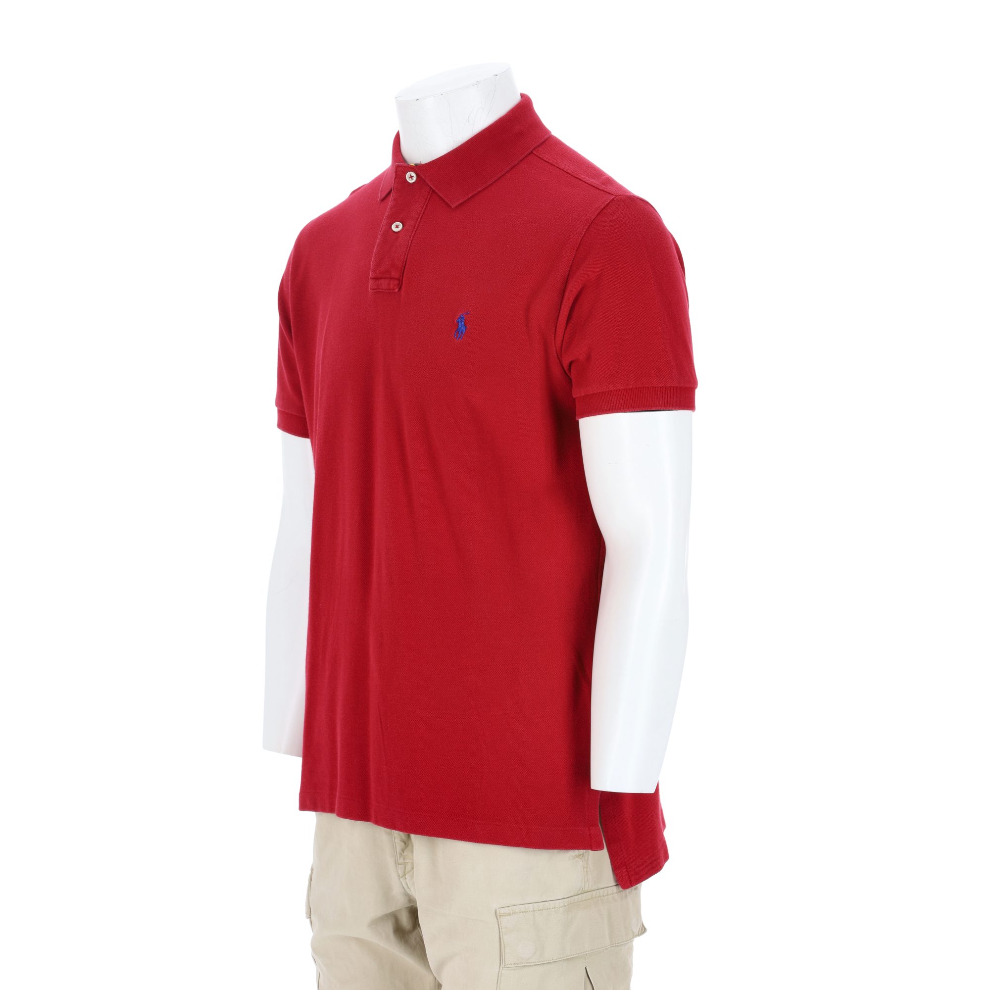 Polo manches courtes Homme  Rouge 4
