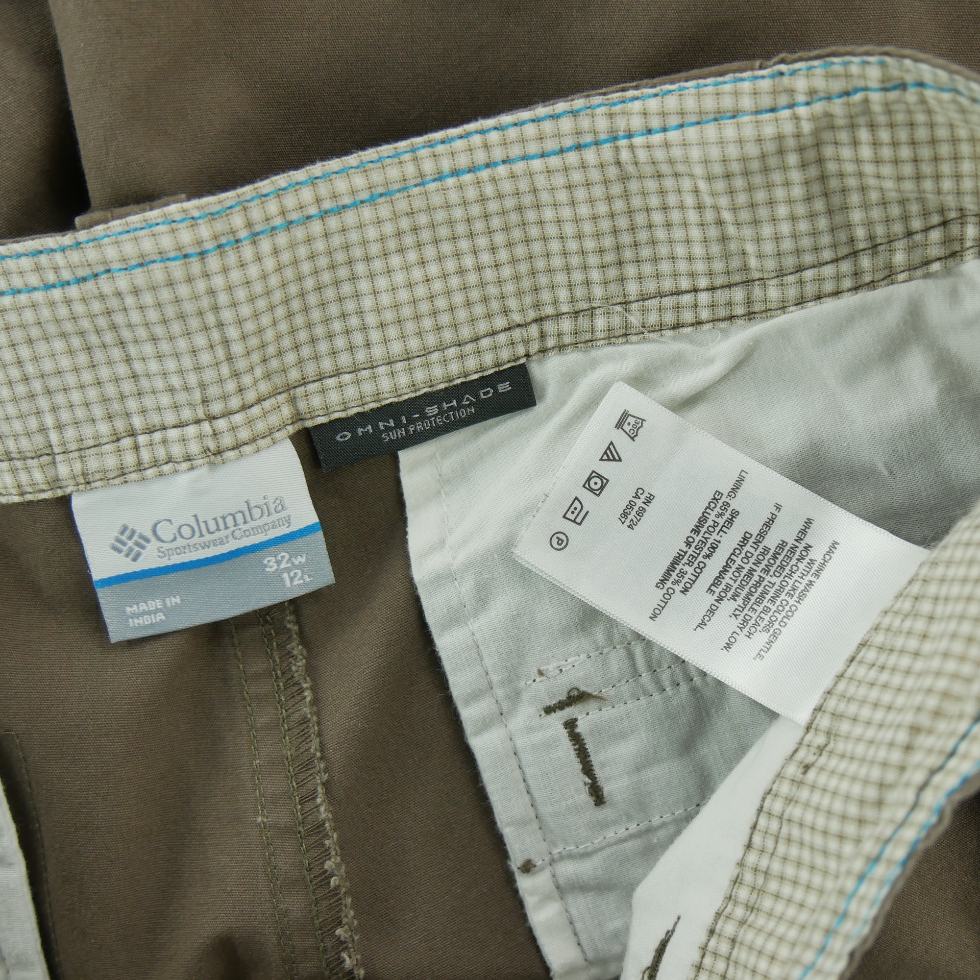 Short Homme cargo 32W / 12L Kaki 4