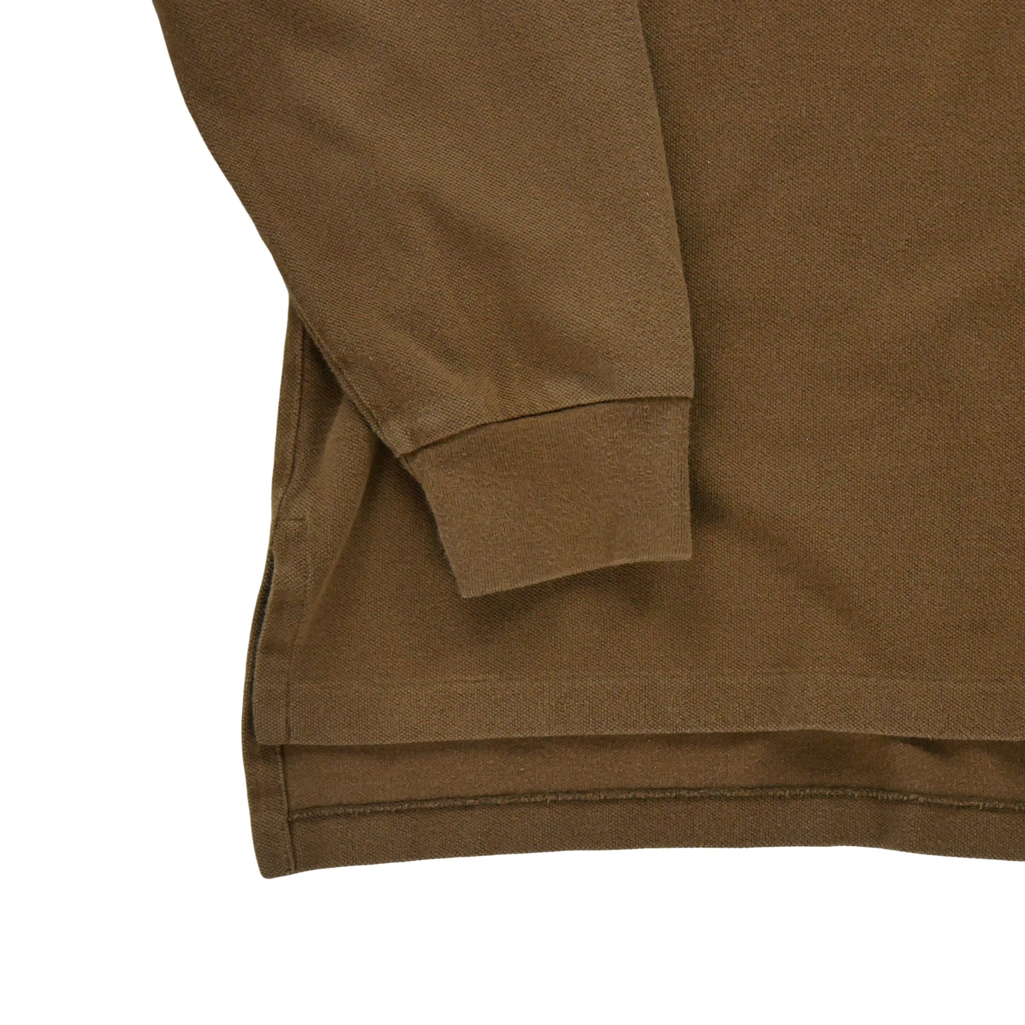 Polo manches longues Homme  Marron 5
