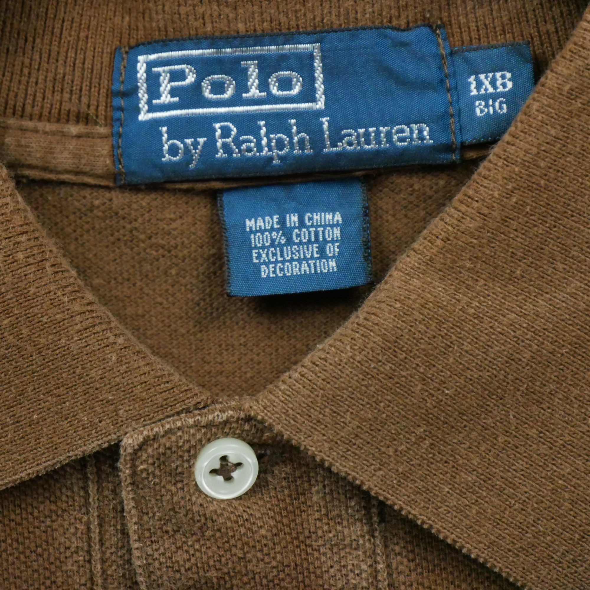 Polo manches longues Homme  Marron 6